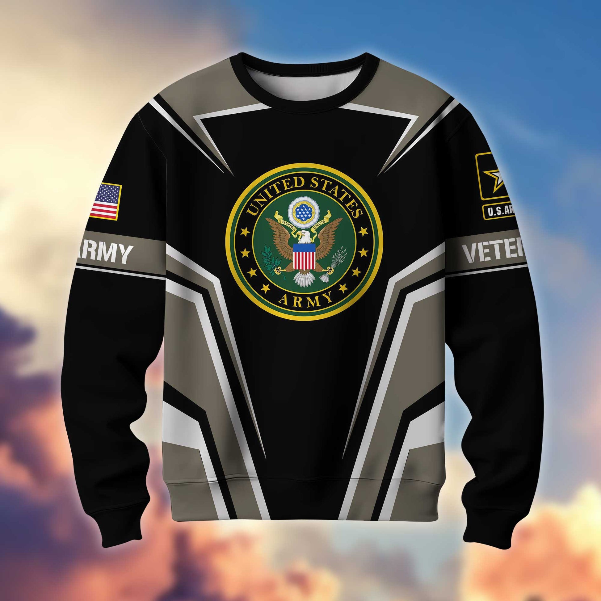 Premium American Pride US Veterans Sweatshirt, Gifts For Veterans Day, Gifts For Dad, Gifts For Husband APHN200811