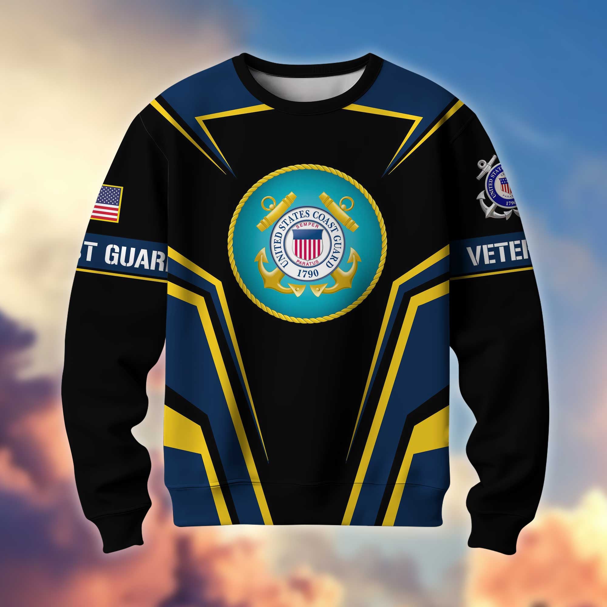 Premium American Pride US Veterans Sweatshirt, Gifts For Veterans Day, Gifts For Dad, Gifts For Husband APHN200811