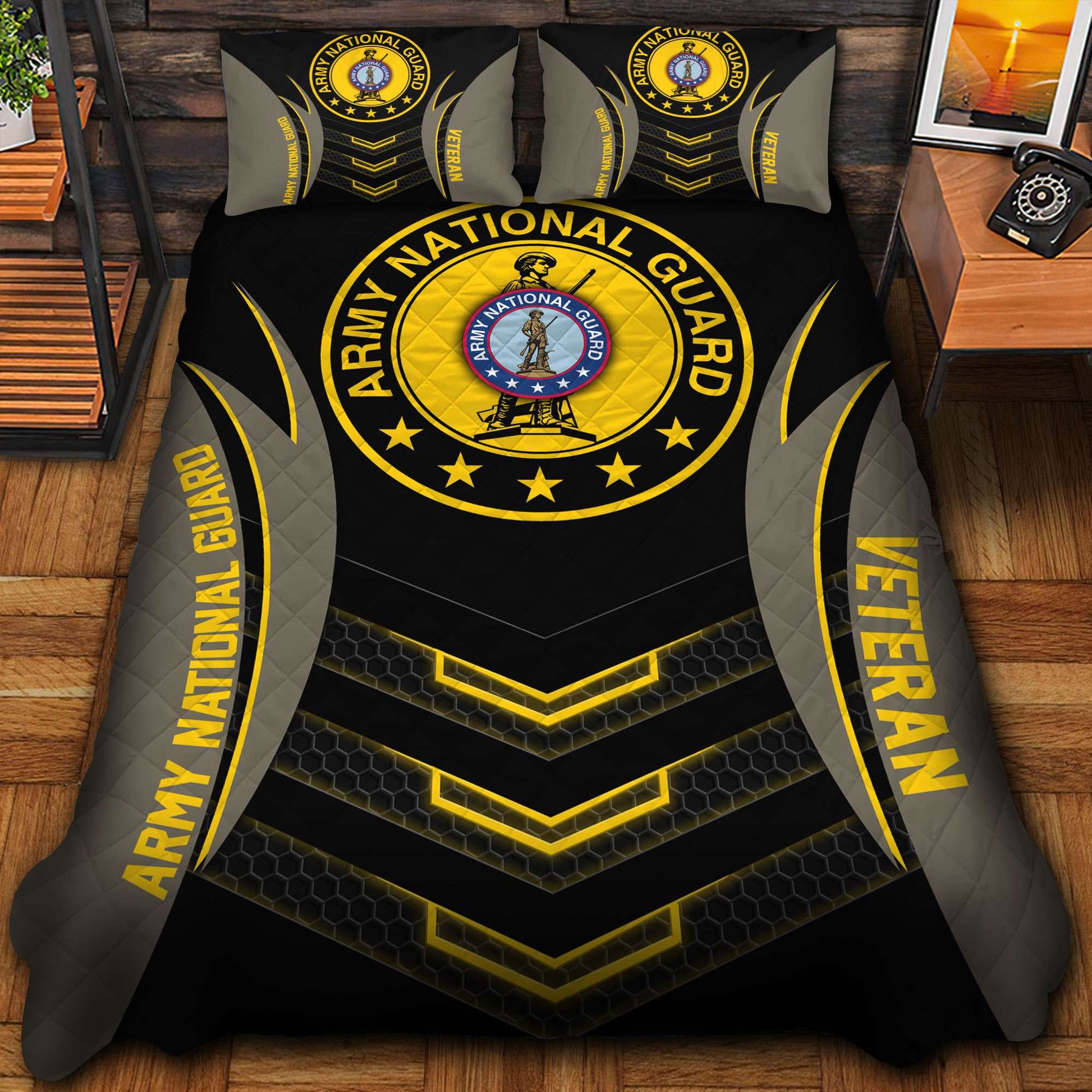 Premium US Veterans Bedding Set, Gifts For Veterans Day, Gifts For Dad, Gifts For Husband APHN210813