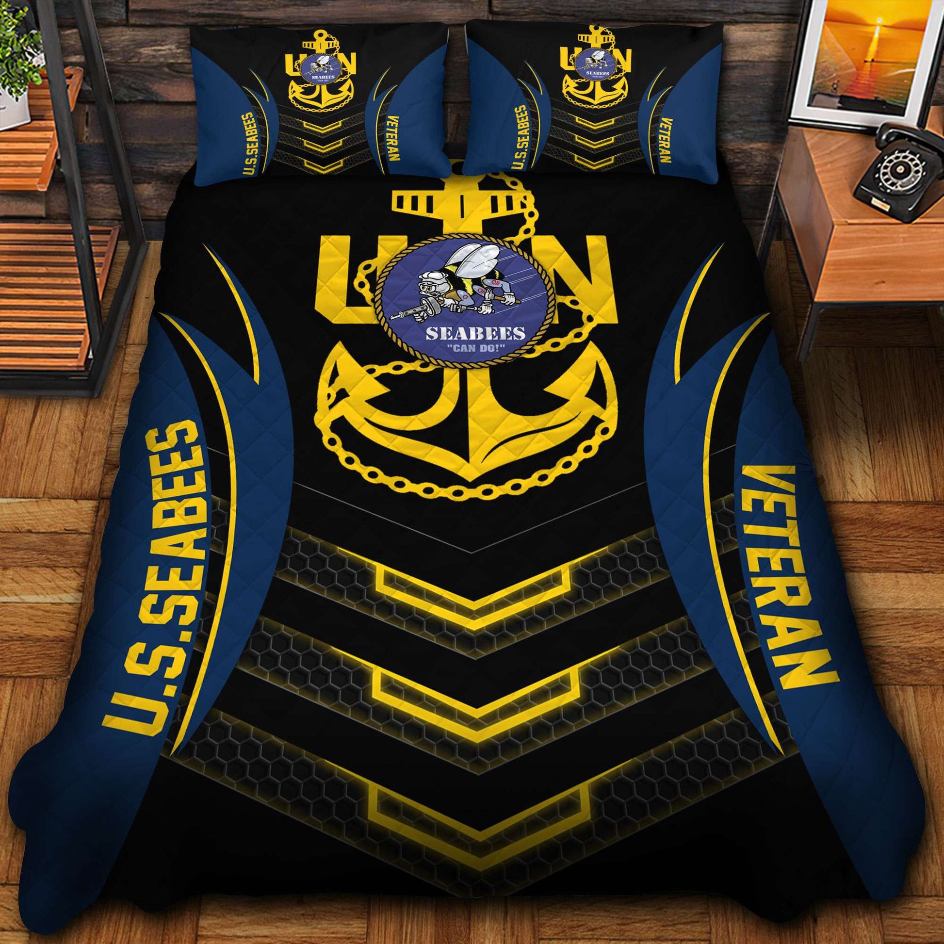 Premium US Veterans Bedding Set, Gifts For Veterans Day, Gifts For Dad, Gifts For Husband APHN210813
