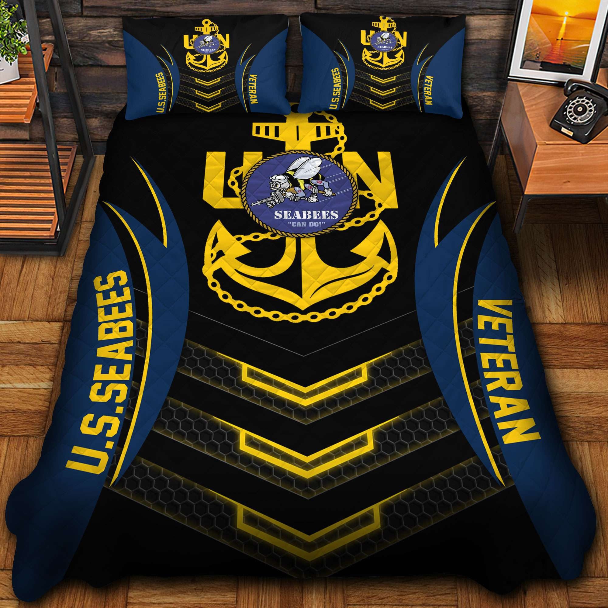 Premium US Veterans Bedding Set, Gifts For Veterans Day, Gifts For Dad, Gifts For Husband APHN210813