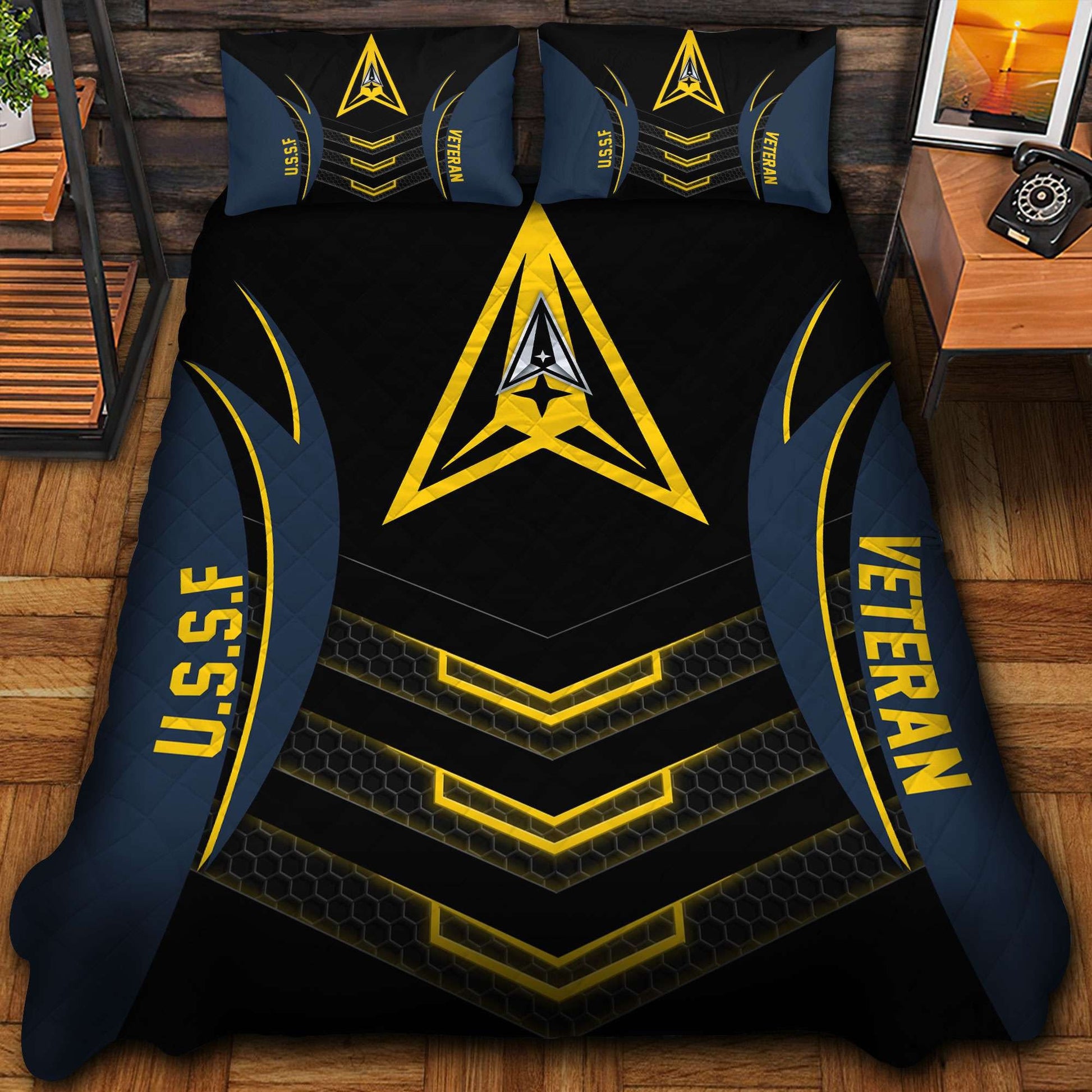 Premium US Veterans Bedding Set, Gifts For Veterans Day, Gifts For Dad, Gifts For Husband APHN210813