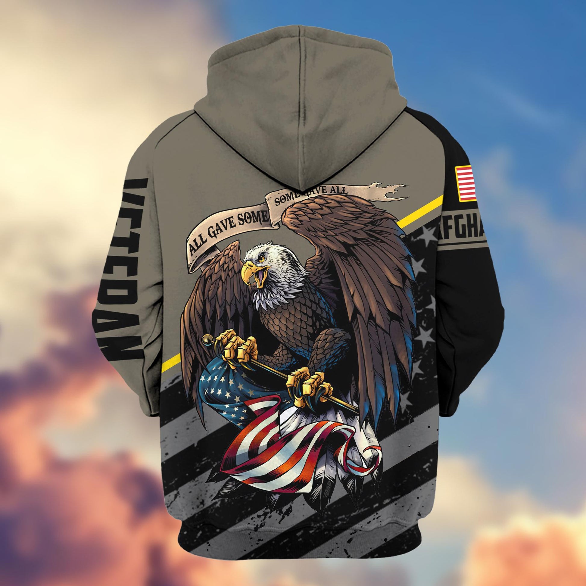 Premium Afghanistan Veteran Zip Hoodie VPVC603701, Gifts For US Veterans