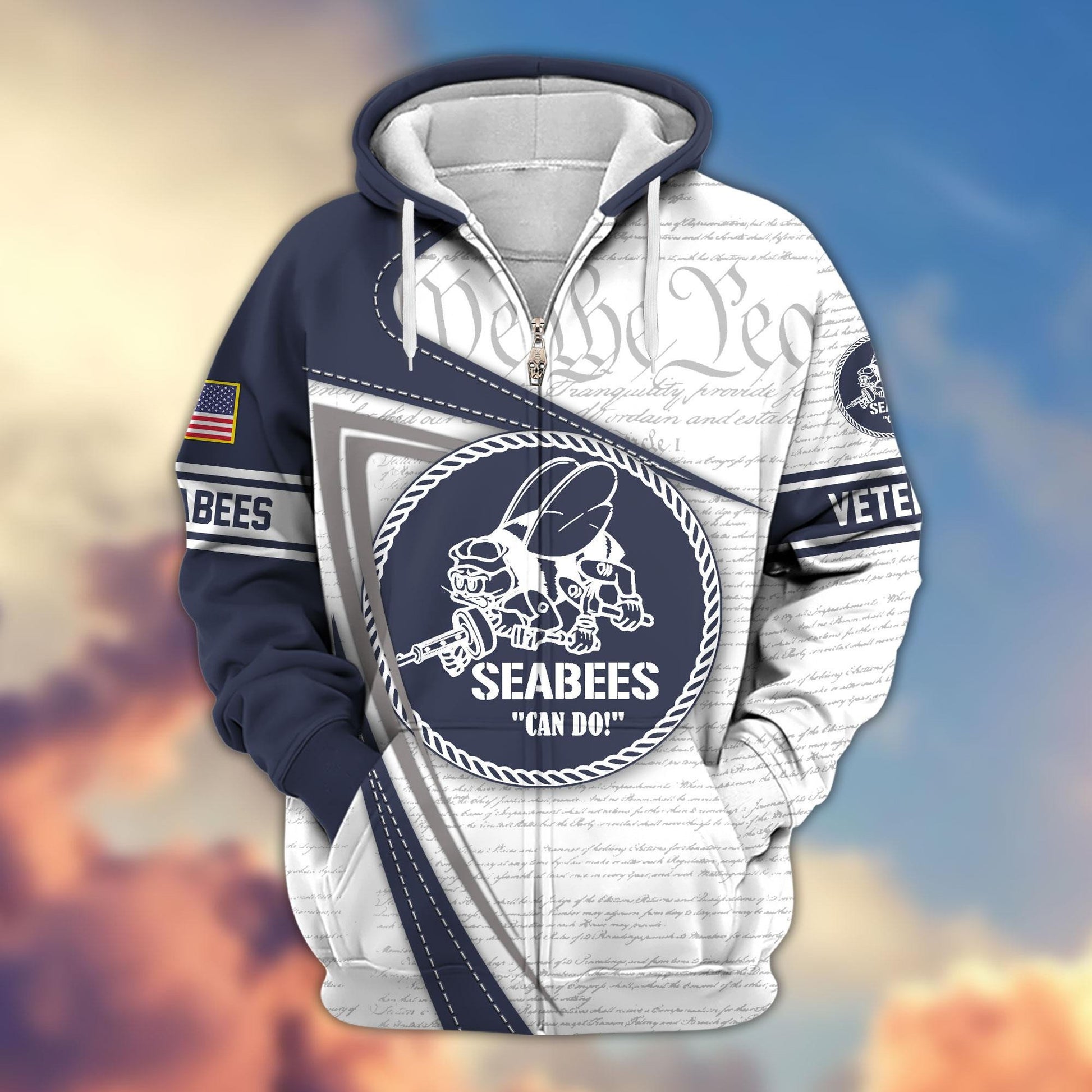 Premium US Veterans Zip Hoodie APHN050911, Gifts For US Veterans, Gifts For Veterans Day, Gifts For Father's Day