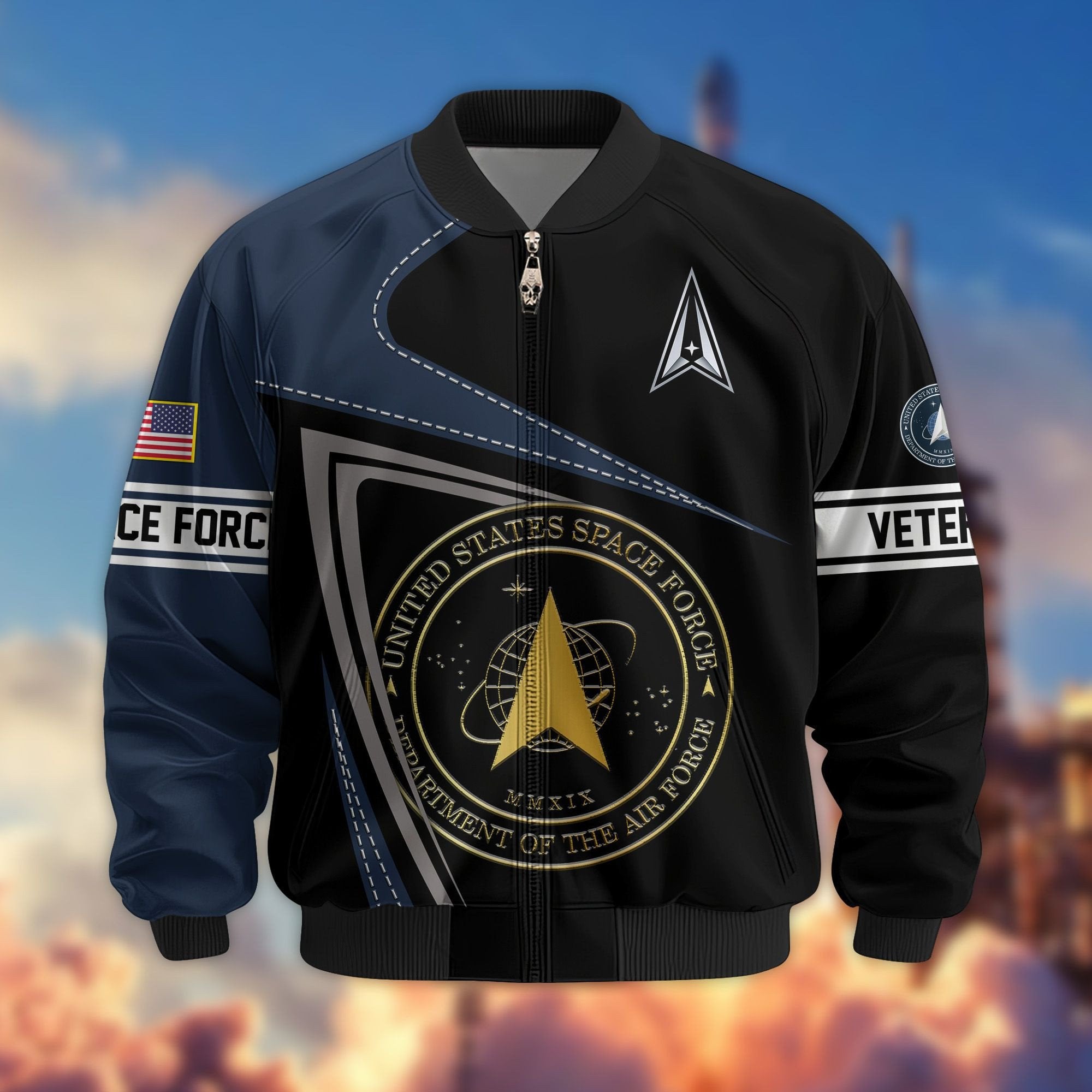 Premium US Veterans Bomber Jacket BPVC060901, Gifts For US Veterans, Gifts For Veterans Day