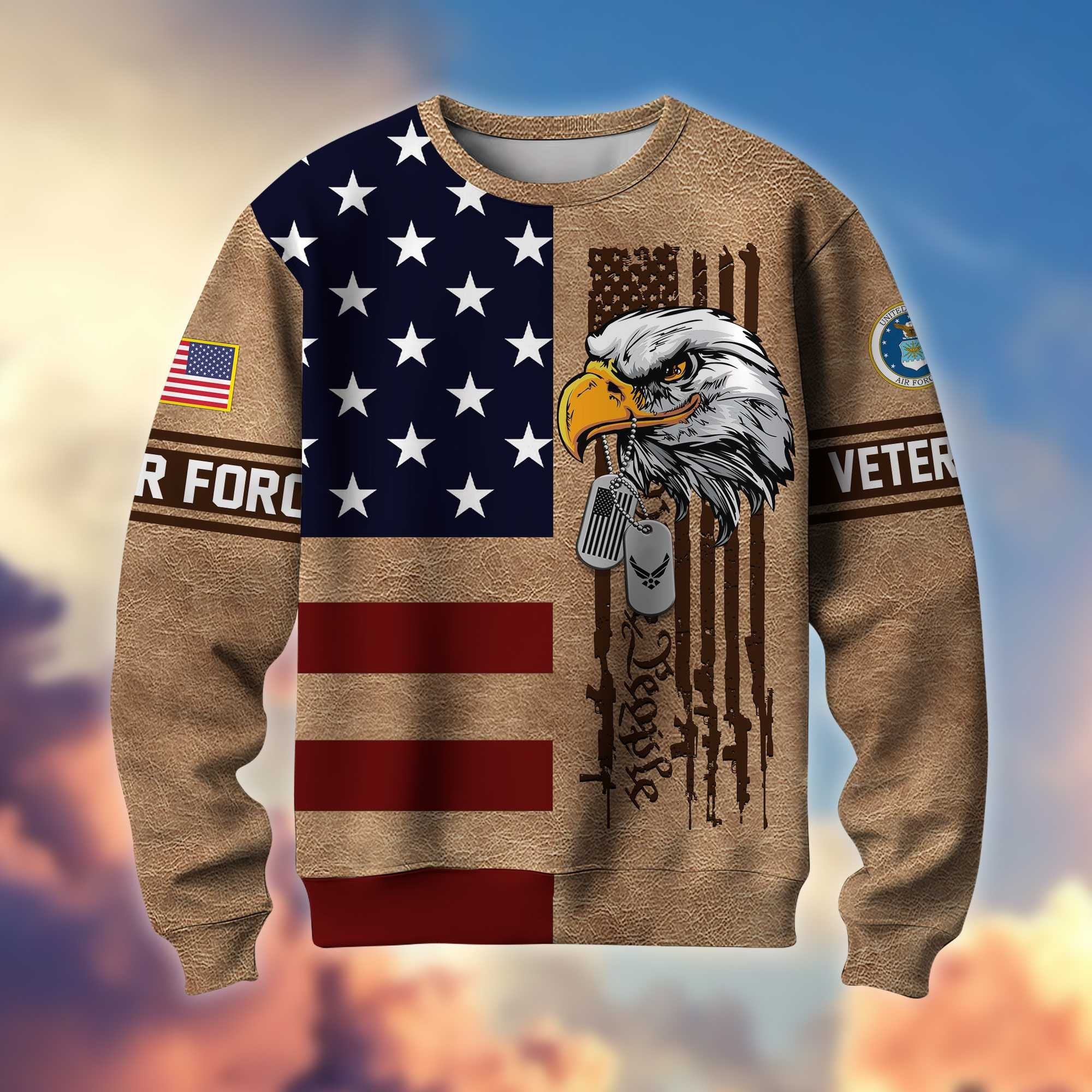 Premium US Veterans Sweatshirt BPVC040902, Gifts For US Veterans, Gifts For Veterans Day