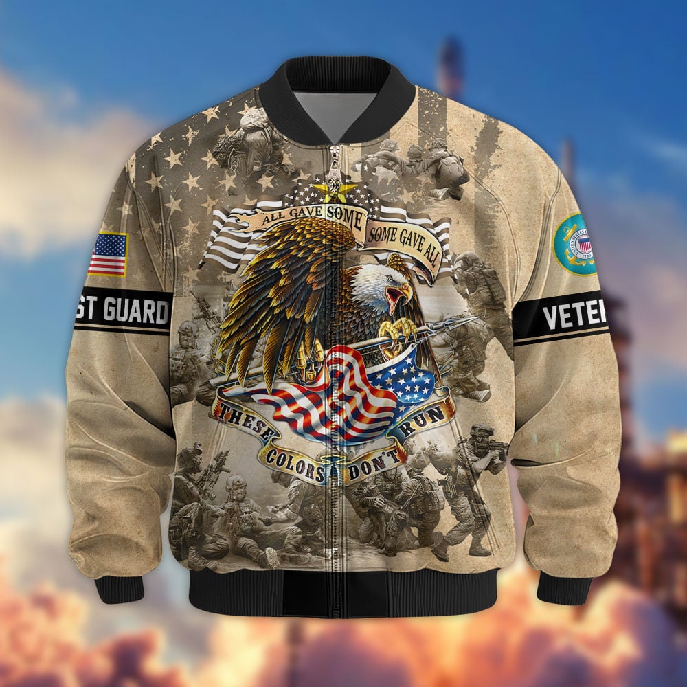 Premium US Veterans Bomber Jacket APHN090912, Gifts For US Veterans, Gifts For Veterans Day