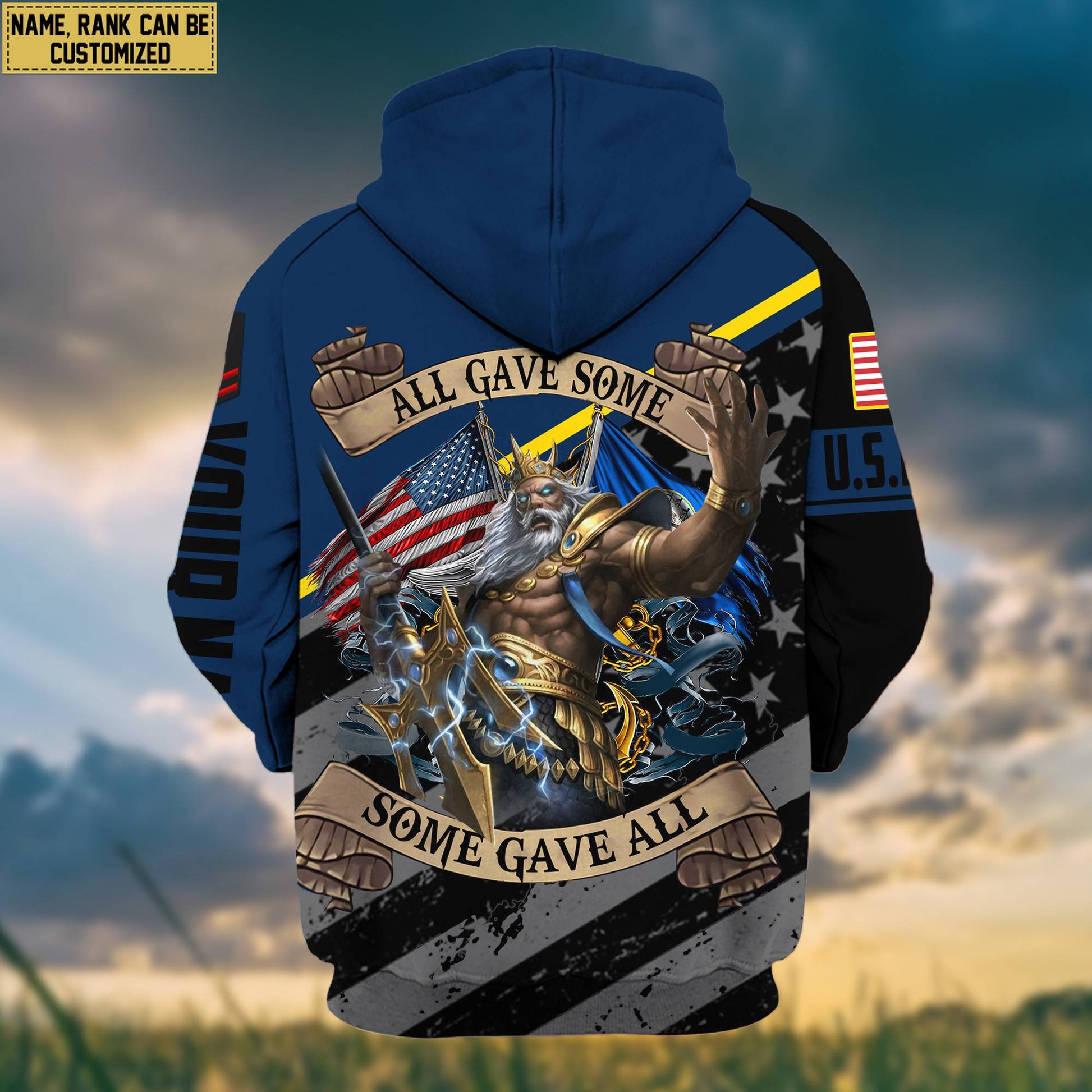 Premium US Navy Zip Hoodie VPVC602021, Custom Name, Rank, Gifts For Navy Veteran