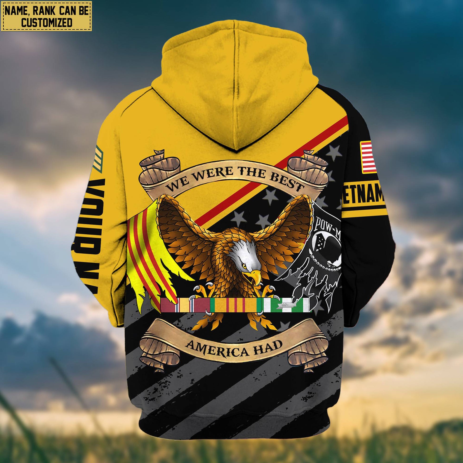 Premium Vietnam Veterans Zip Hoodie VPVC602006, Custom Name, Rank, Gifts For Vietnam Veterans