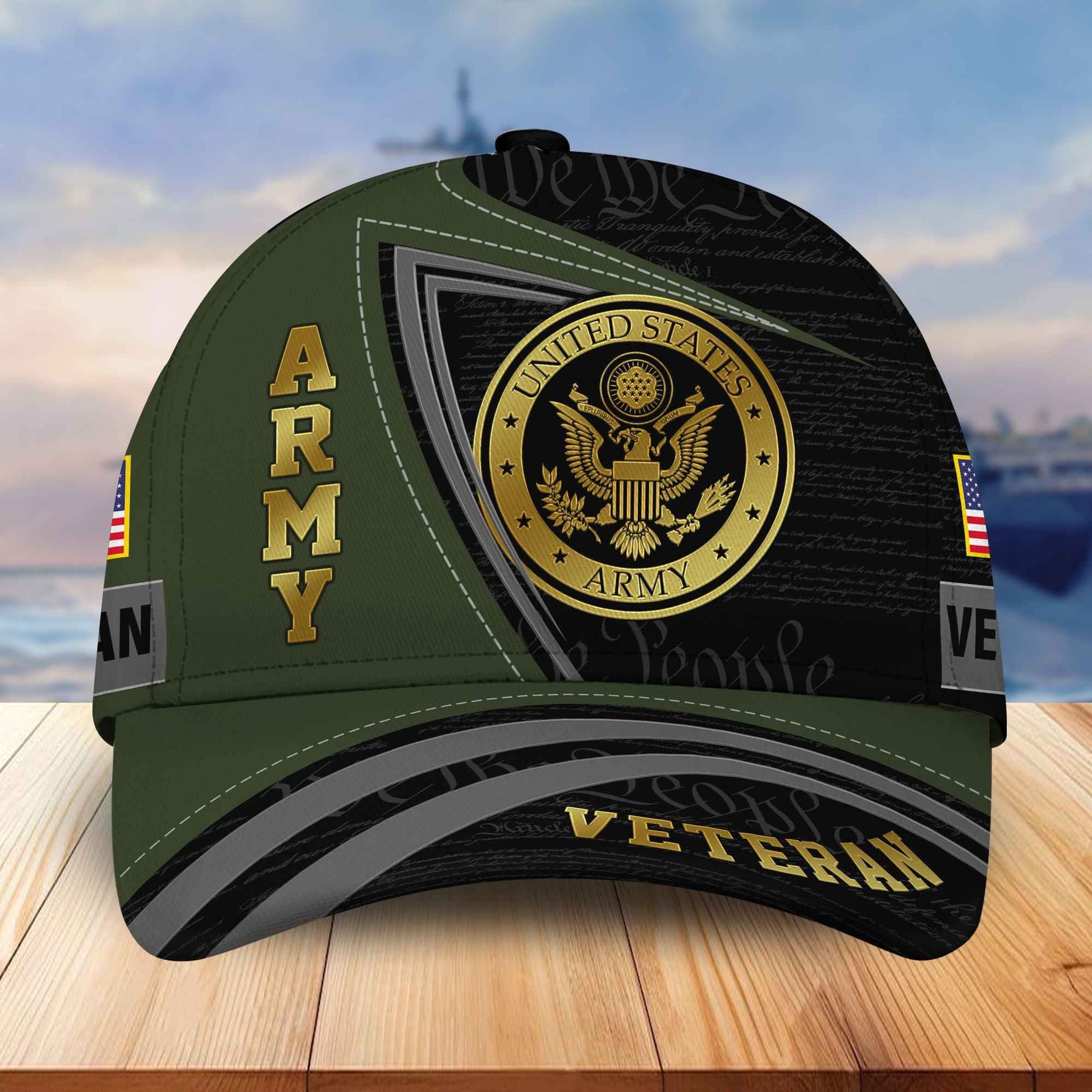Premium US Veterans Cap BPVC100902, Gifts For Dad, Gifts For Husband, Gifts For Veterans Day