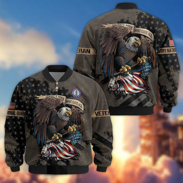 Premium Army National Guard Veteran Bomber Jacket VPVC801408, Gifts For Army National Guard Veteran