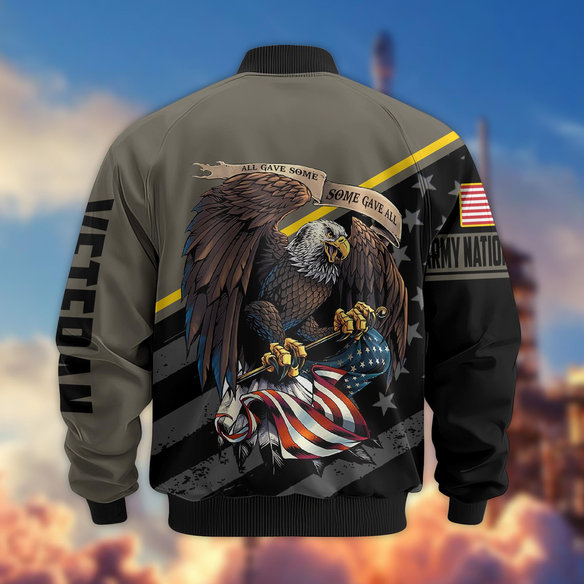 Premium Army National Guard Veteran Bomber Jacket VPVC801208, Gifts For Army National Guard Veteran