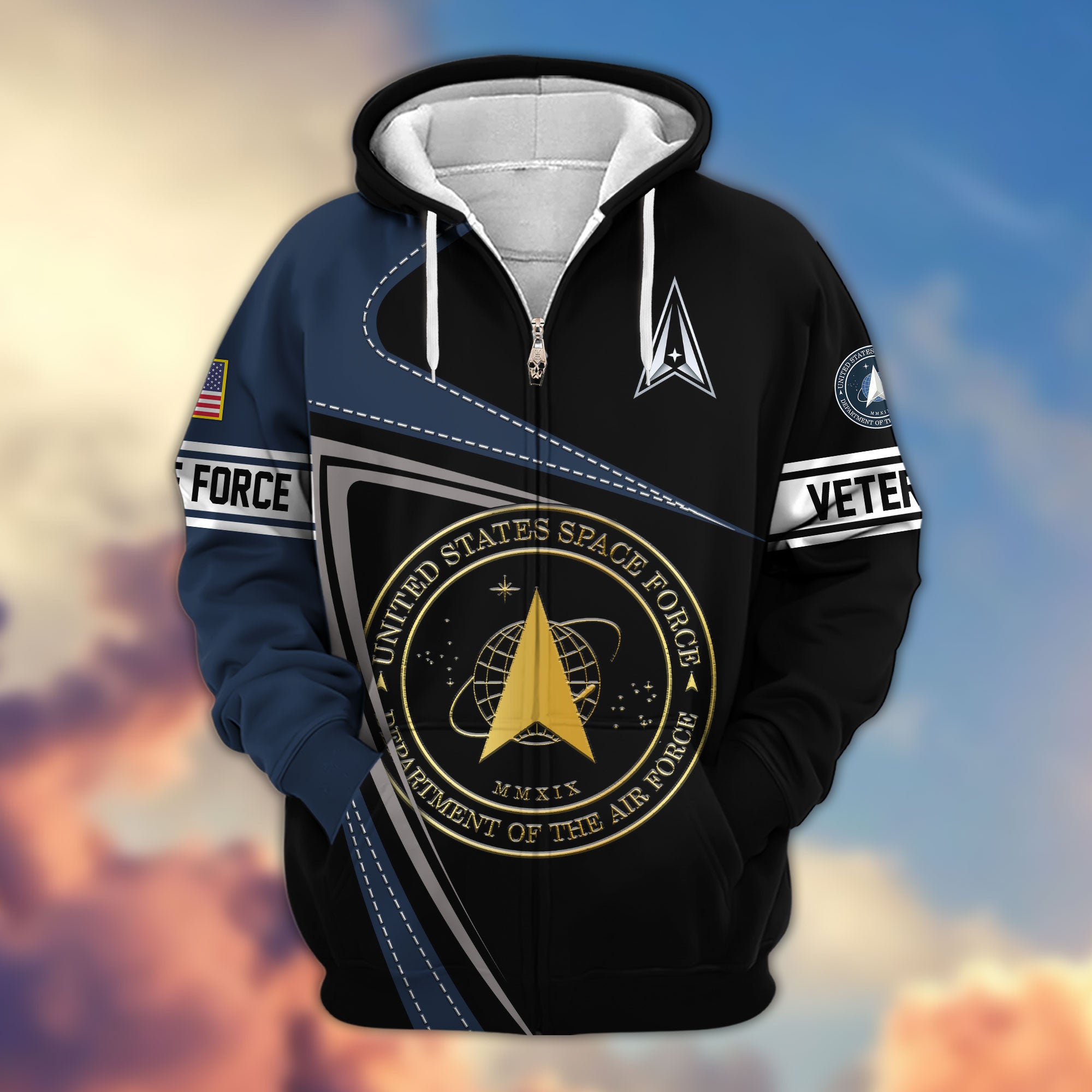 Premium US Veterans Zip Hoodie APHN210812, Gifts For Veterans Day, Gifts For Dad, Gifts For Husband