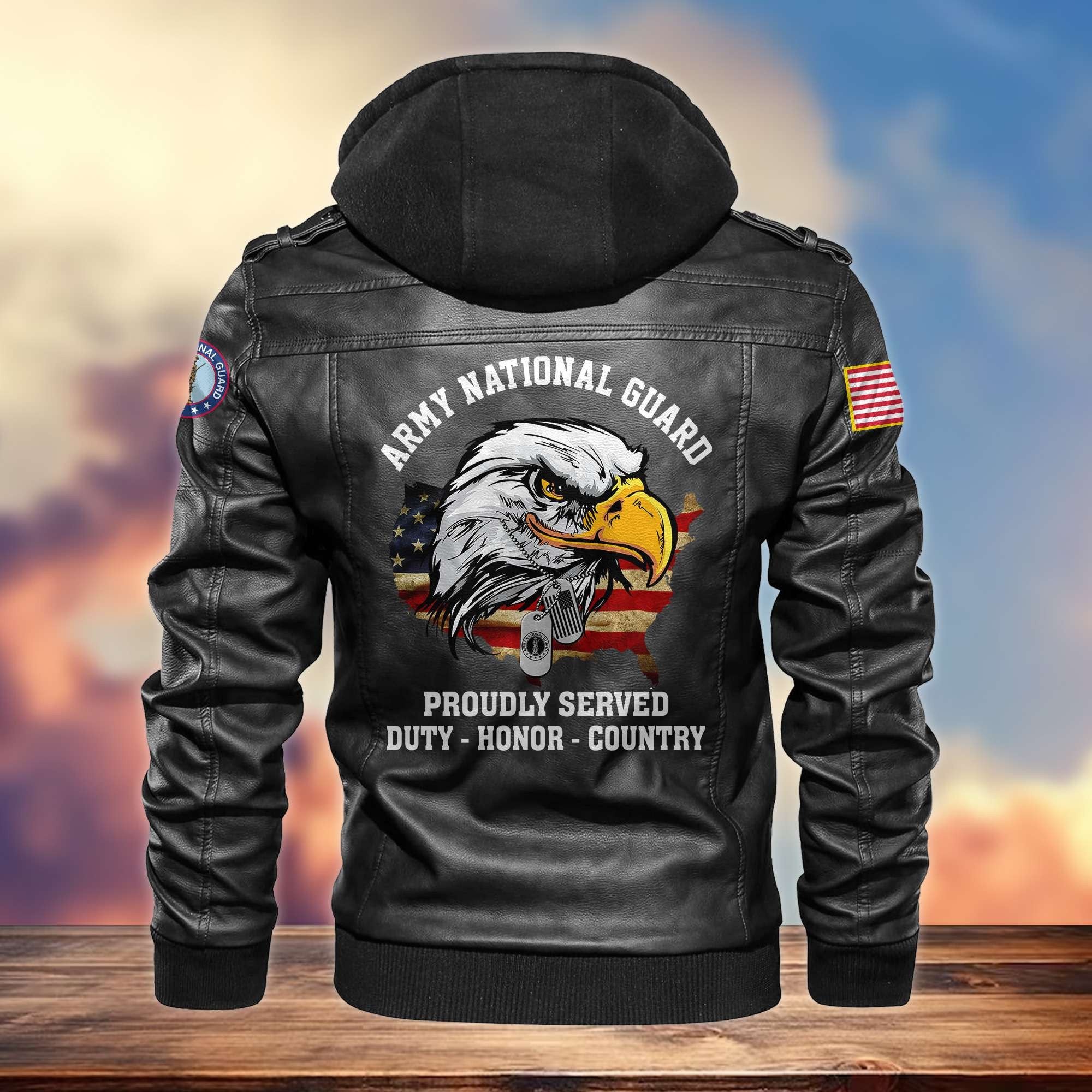 Premium US Veterans Leather Jacket APHN300913, Gifts For US Veterans, Gifts For Veterans Day
