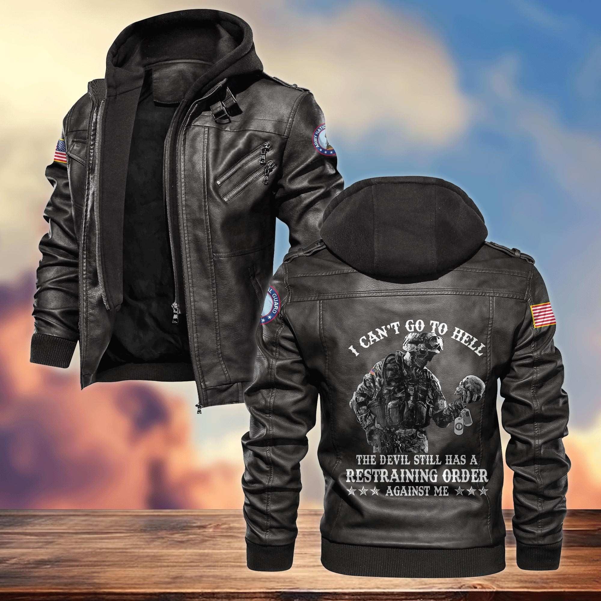Premium US Veterans Leather Jacket APHN230913, Gifts For US Veterans, Gifts For Veterans Day