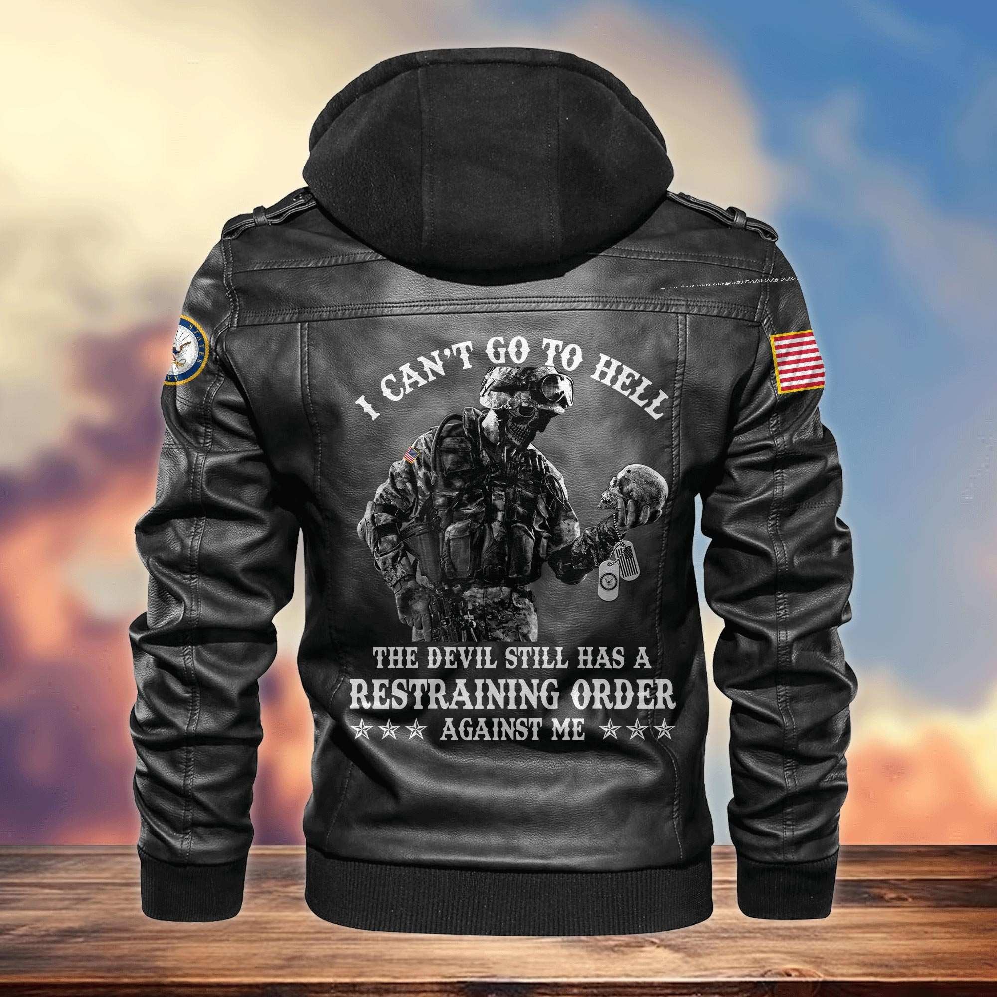 Premium US Veterans Leather Jacket APHN230913, Gifts For US Veterans, Gifts For Veterans Day