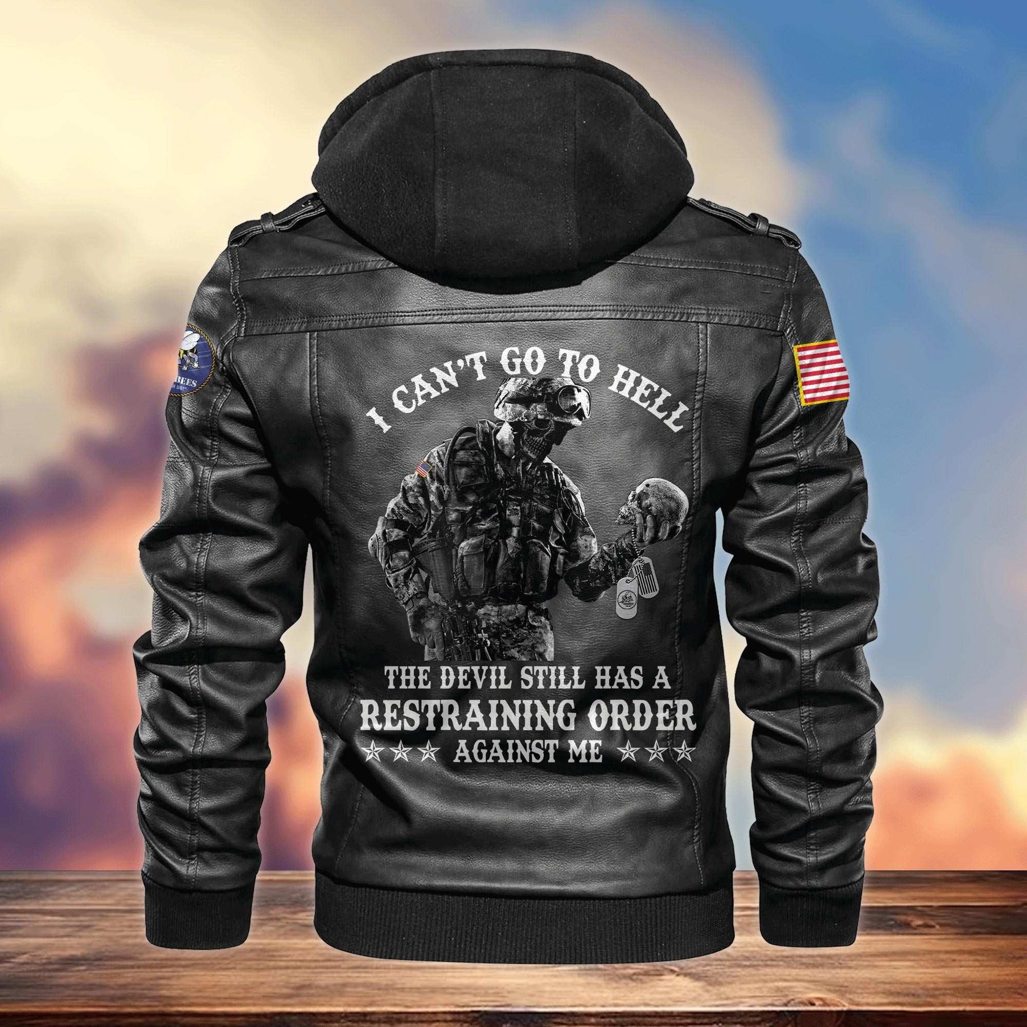 Premium US Veterans Leather Jacket APHN230913, Gifts For US Veterans, Gifts For Veterans Day
