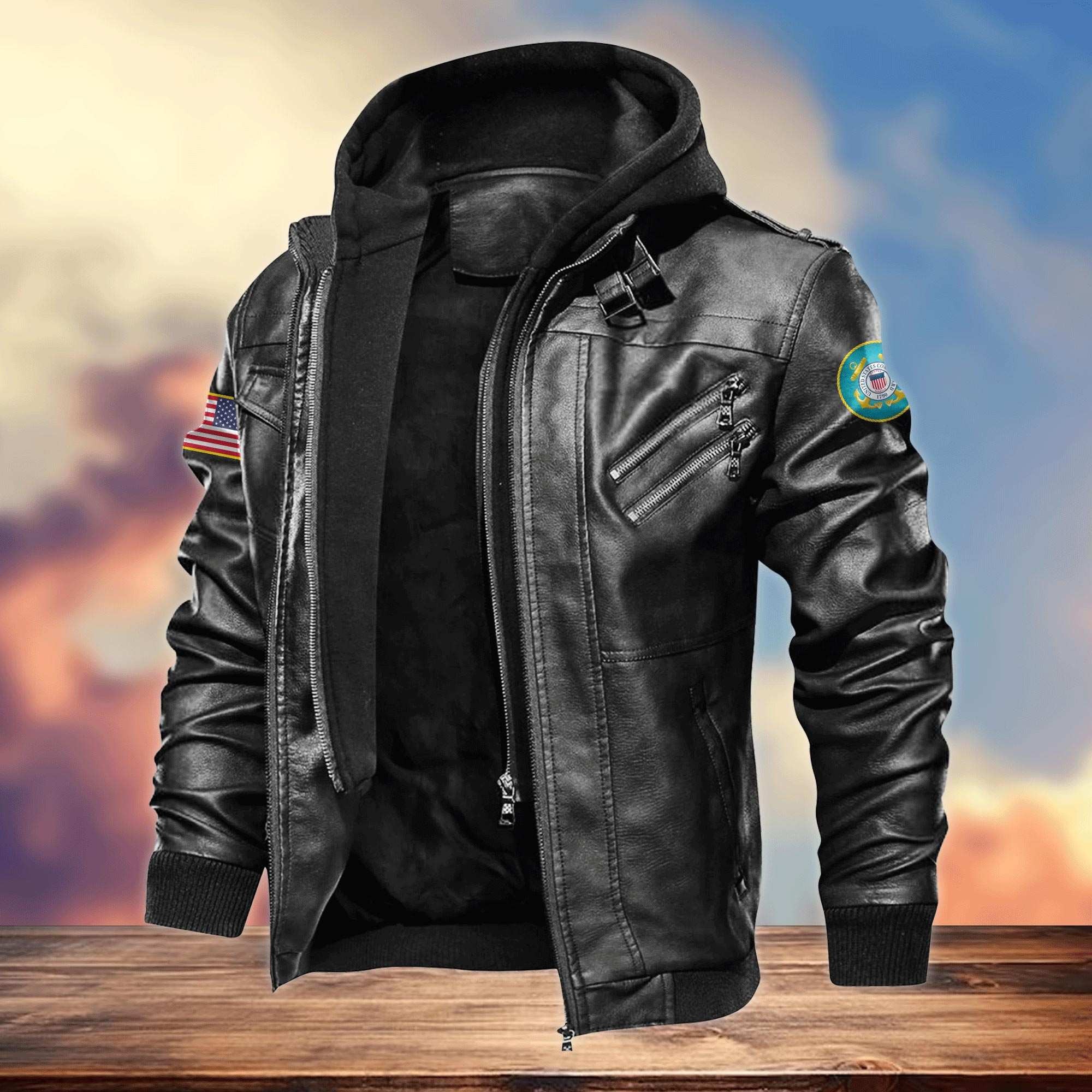 Premium My Time In Uniform Is Over But Being A Veteran Never Ends US Veterans Leather Jacket APHN031011, Gifts For US Veterans