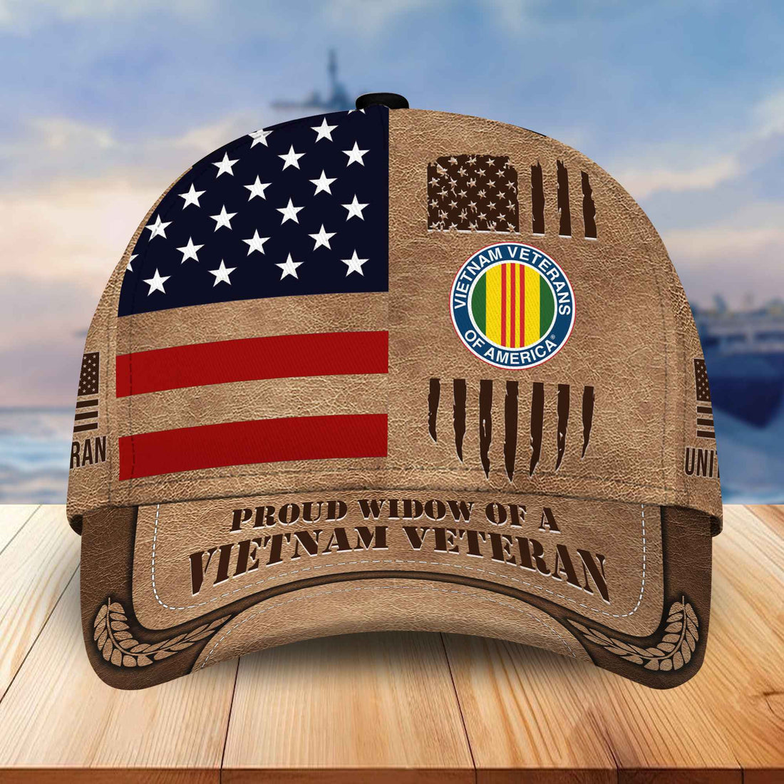 Premium Proud Widow Of A Vietnam Veteran Cap BPVC071012