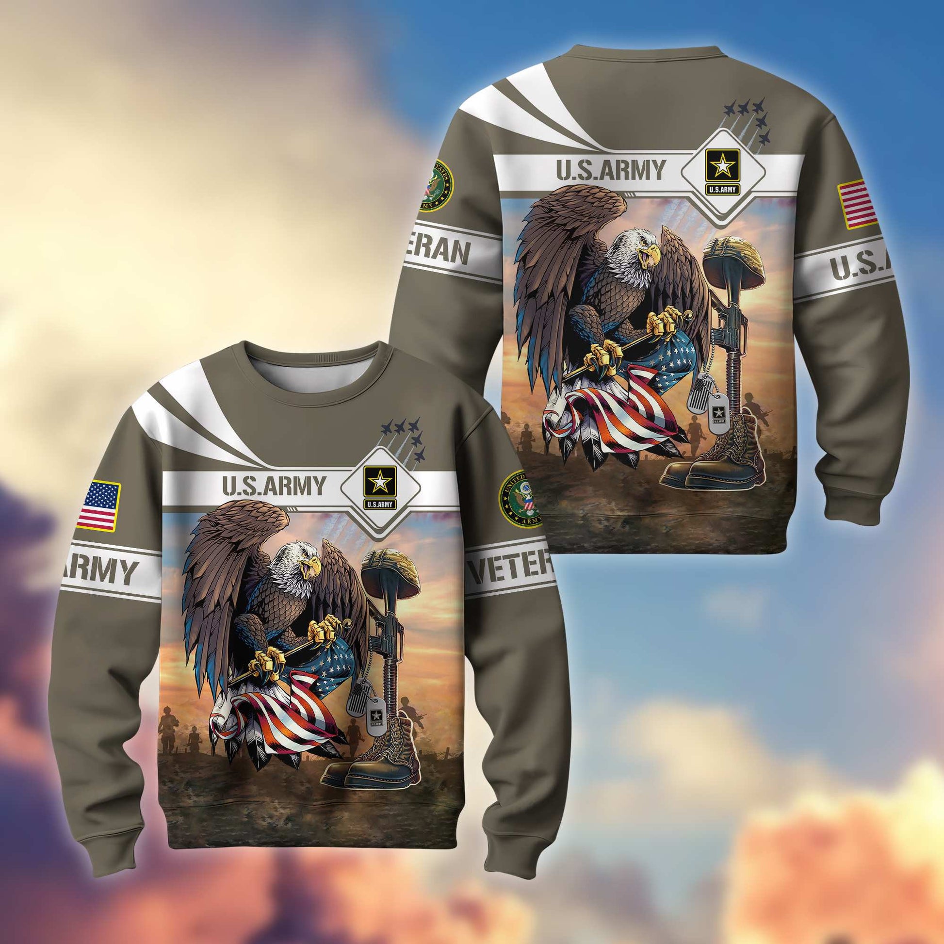 Premium US Veterans Sweatshirt BPVC071013, Gifts For US Veterans