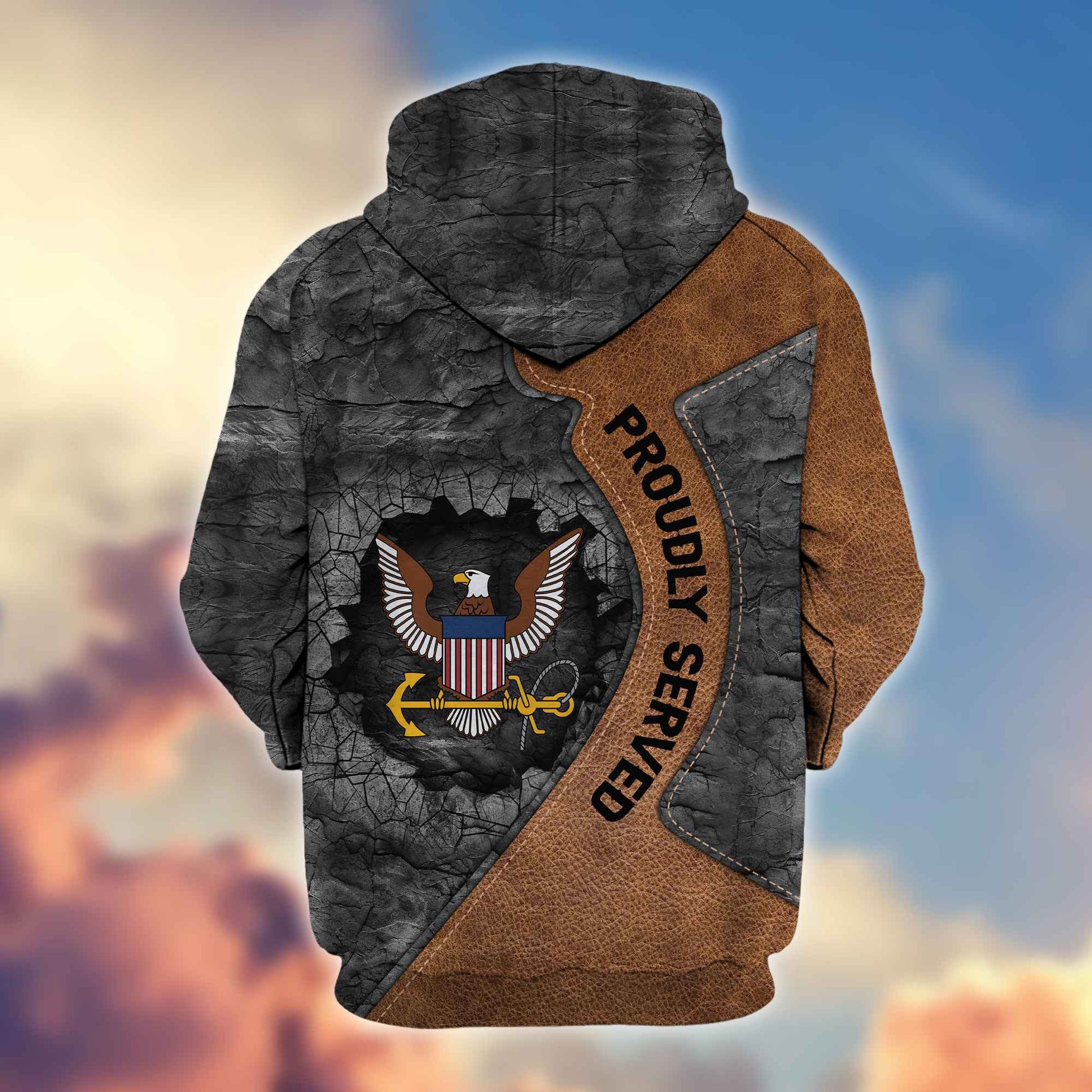 Premium US Navy Veterans Zip Hoodie VPVC603902, Gifts For Navy Veteran