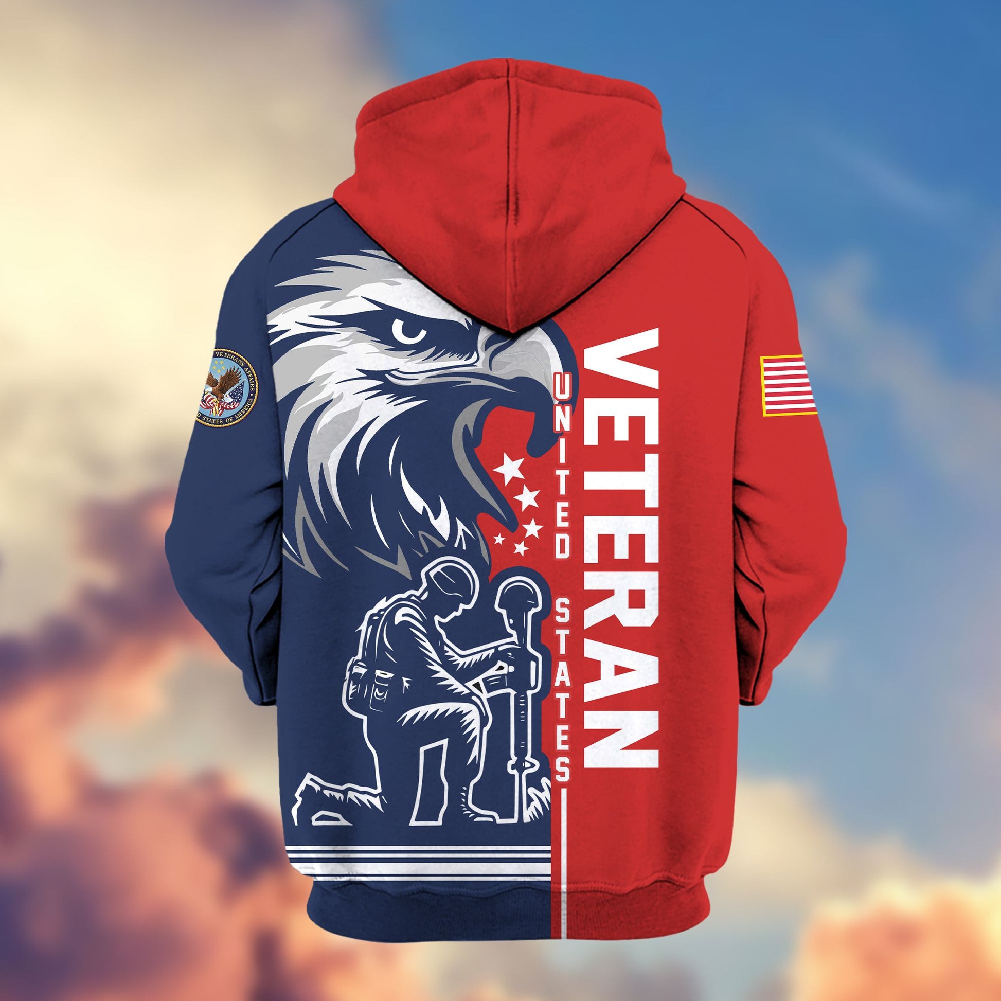 Premium US Veteran Zip Hoodie VPVC604207, Gifts For US Veteran