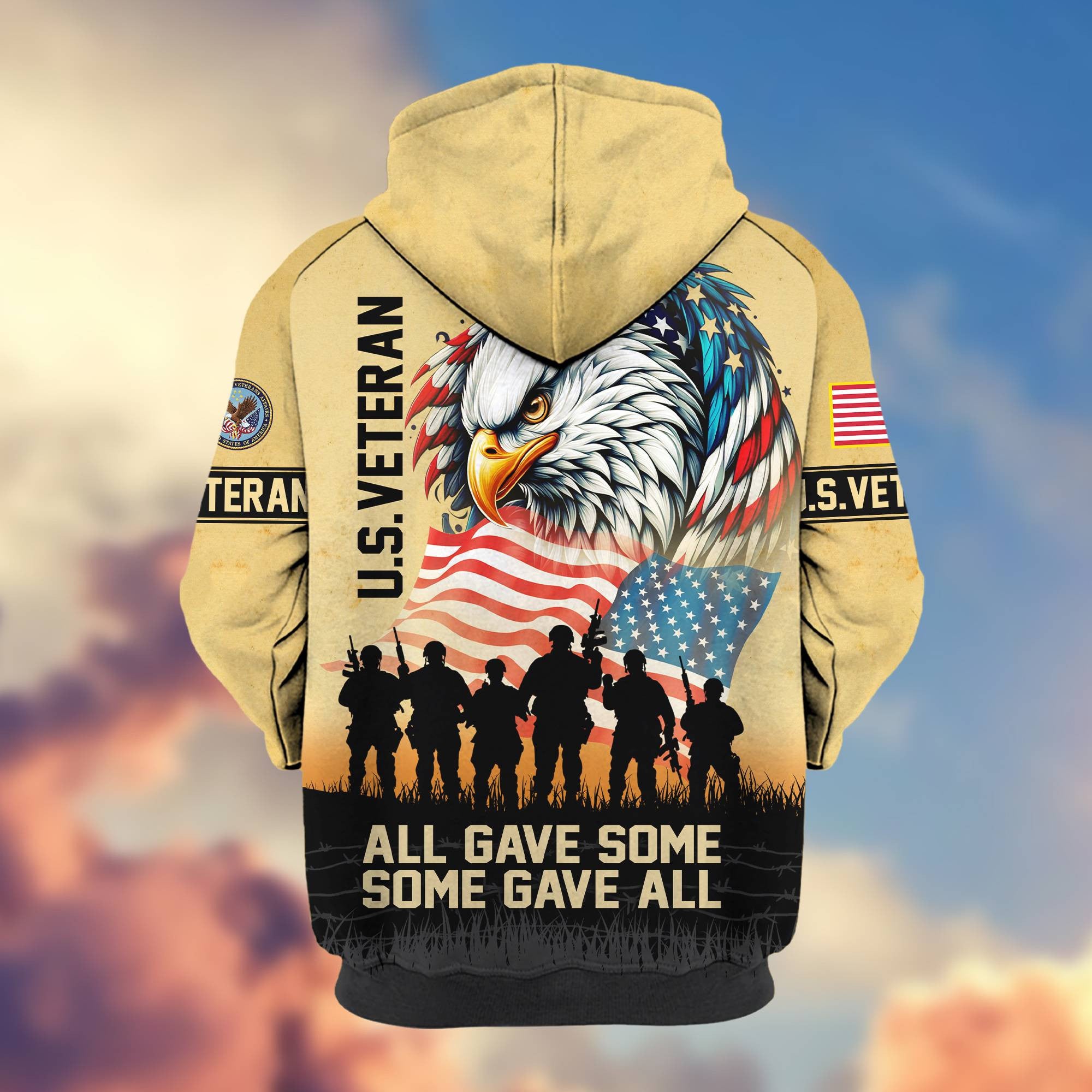 Premium US Veteran Zip Hoodie VPVC604307, Gifts For US Veteran