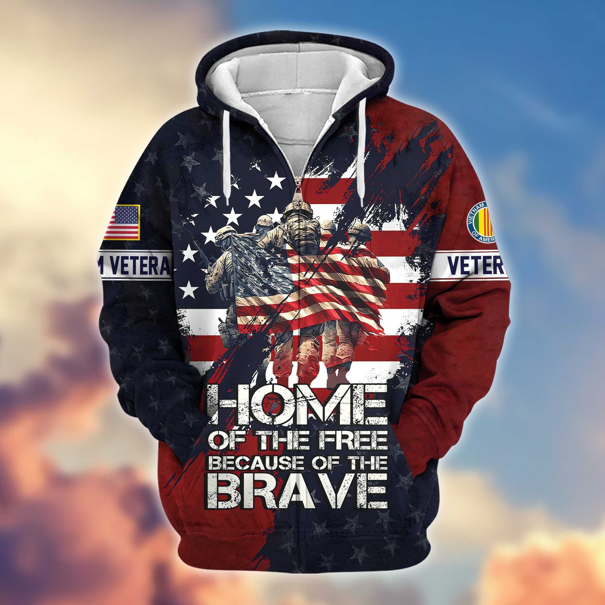 Premium Vietnam Veteran Zip Hoodie VPVC604506, Gifts For Vietnam Veteran