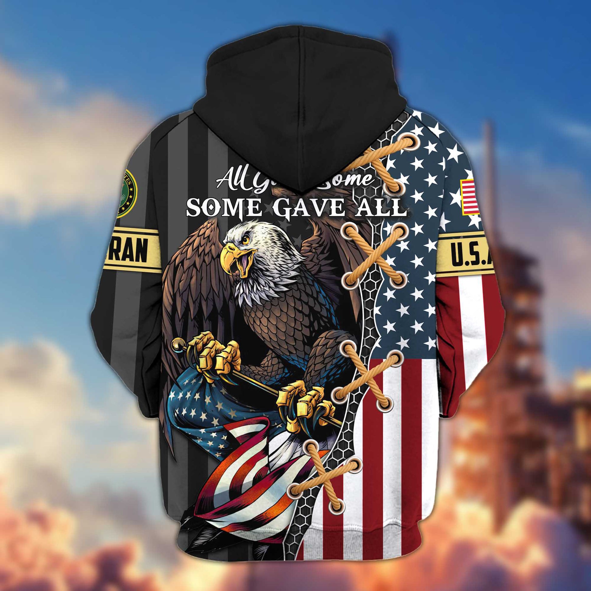 Premium US Army Veteran Zip Hoodie VPVC604701, Gifts For Army Veteran