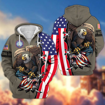 Premium Army National Guard Zip Hoodie VPVC604808, Gifts For Army National Guard Veteran