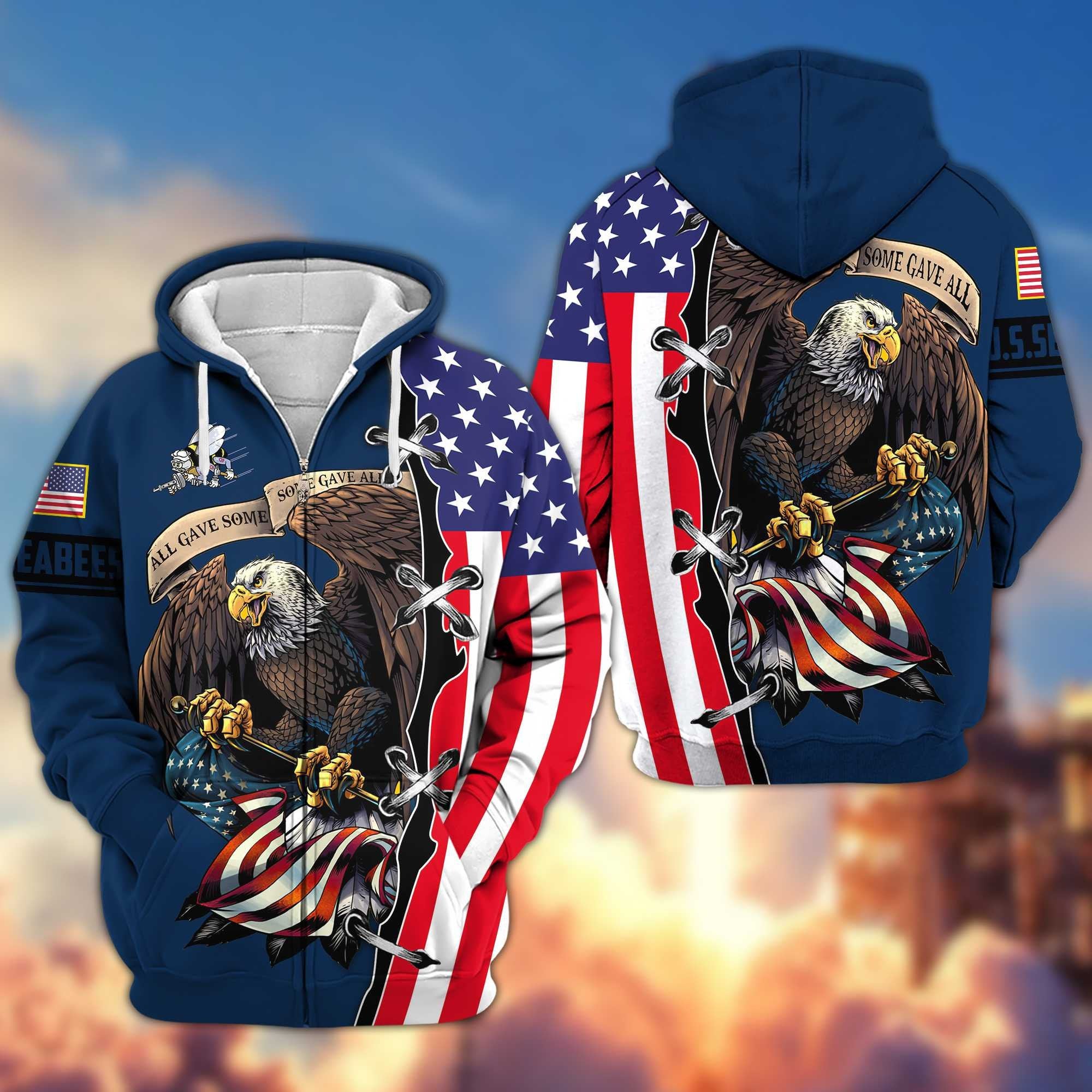 Premium US Seabees Zip Hoodie VPVC604809, Gifts For Seabees Veteran