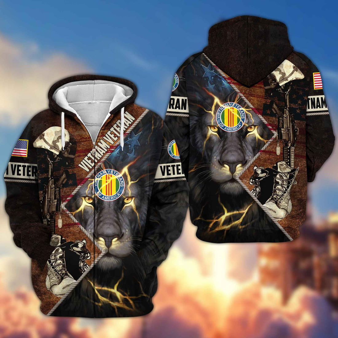 Premium Vietnam Veteran Zip Hoodie VPVC604906, Gifts For Vietnam Veteran