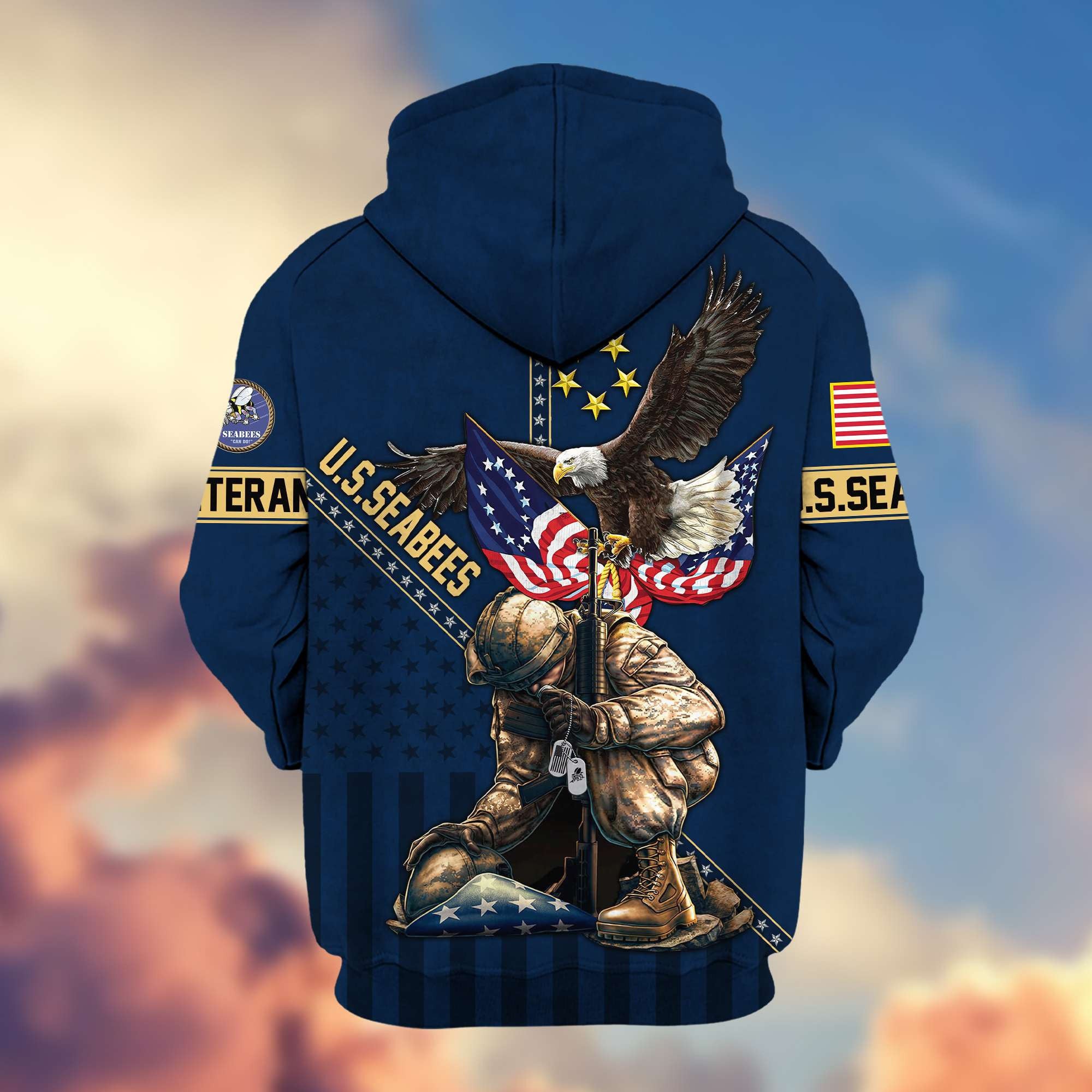 Premium US Seabees Zip Hoodie VPVC605109, Gifts For Seabees Veteran