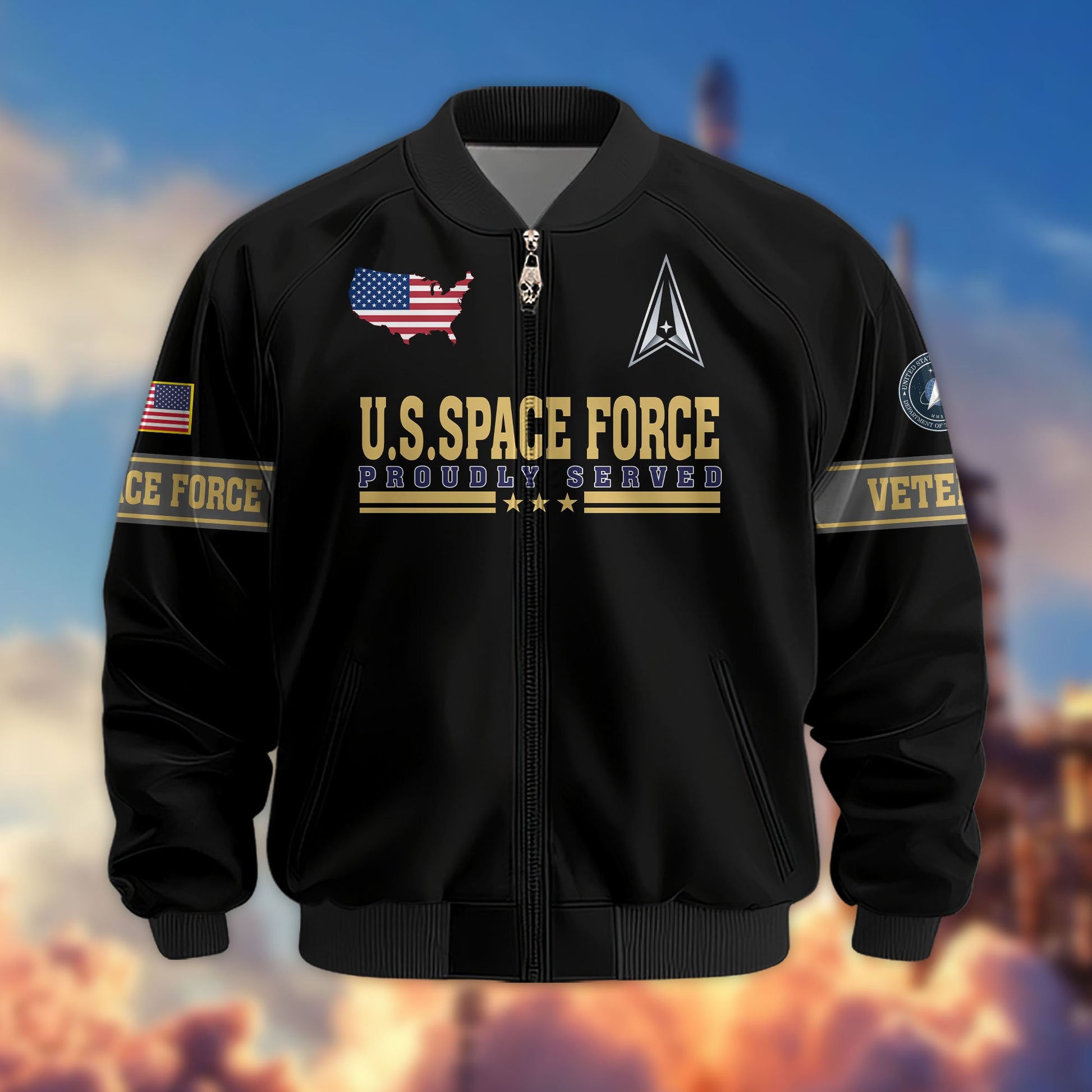 Premium Son Of America US Veterans Bomber Jacket APHN081011, Gifts For US Veterans, Gifts For Veterans Day