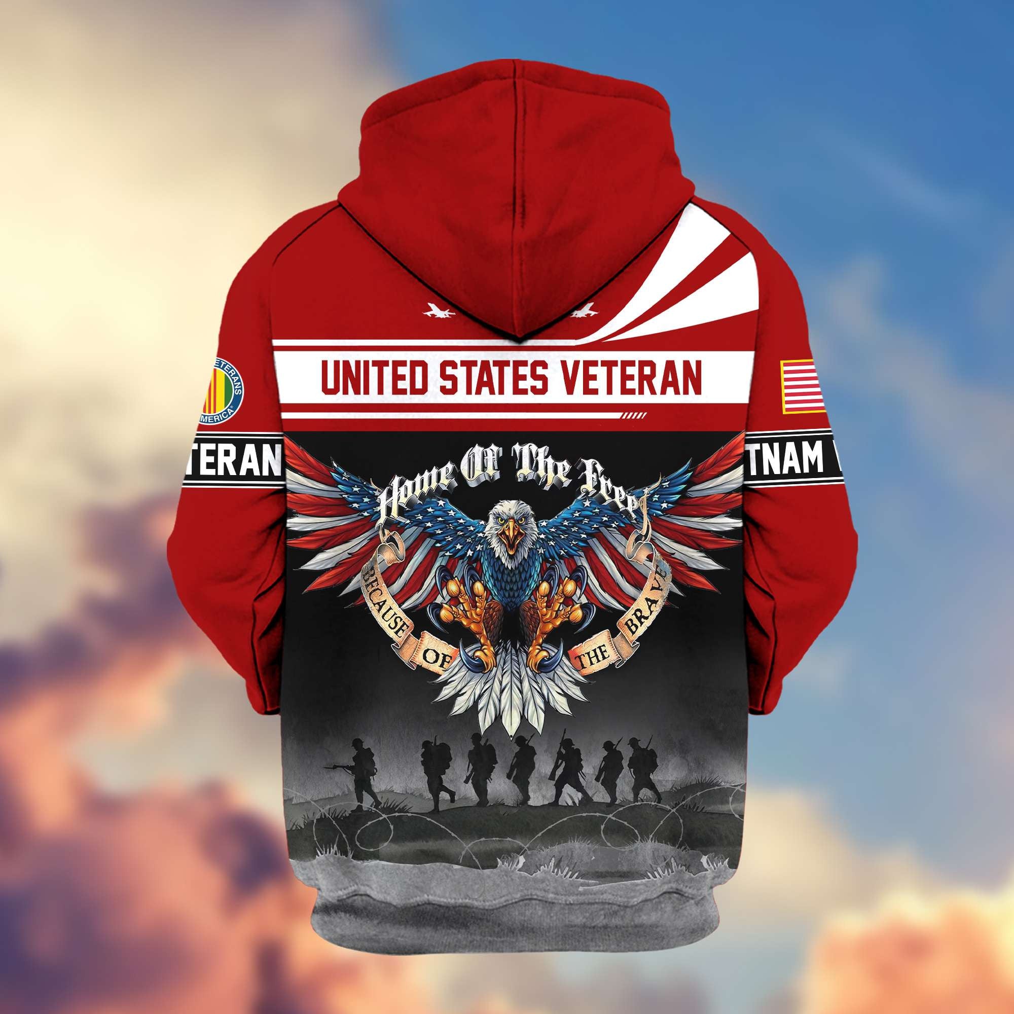 Premium Vietnam Veteran Zip Hoodie VPVC604106, Gifts For Vietnam Veteran