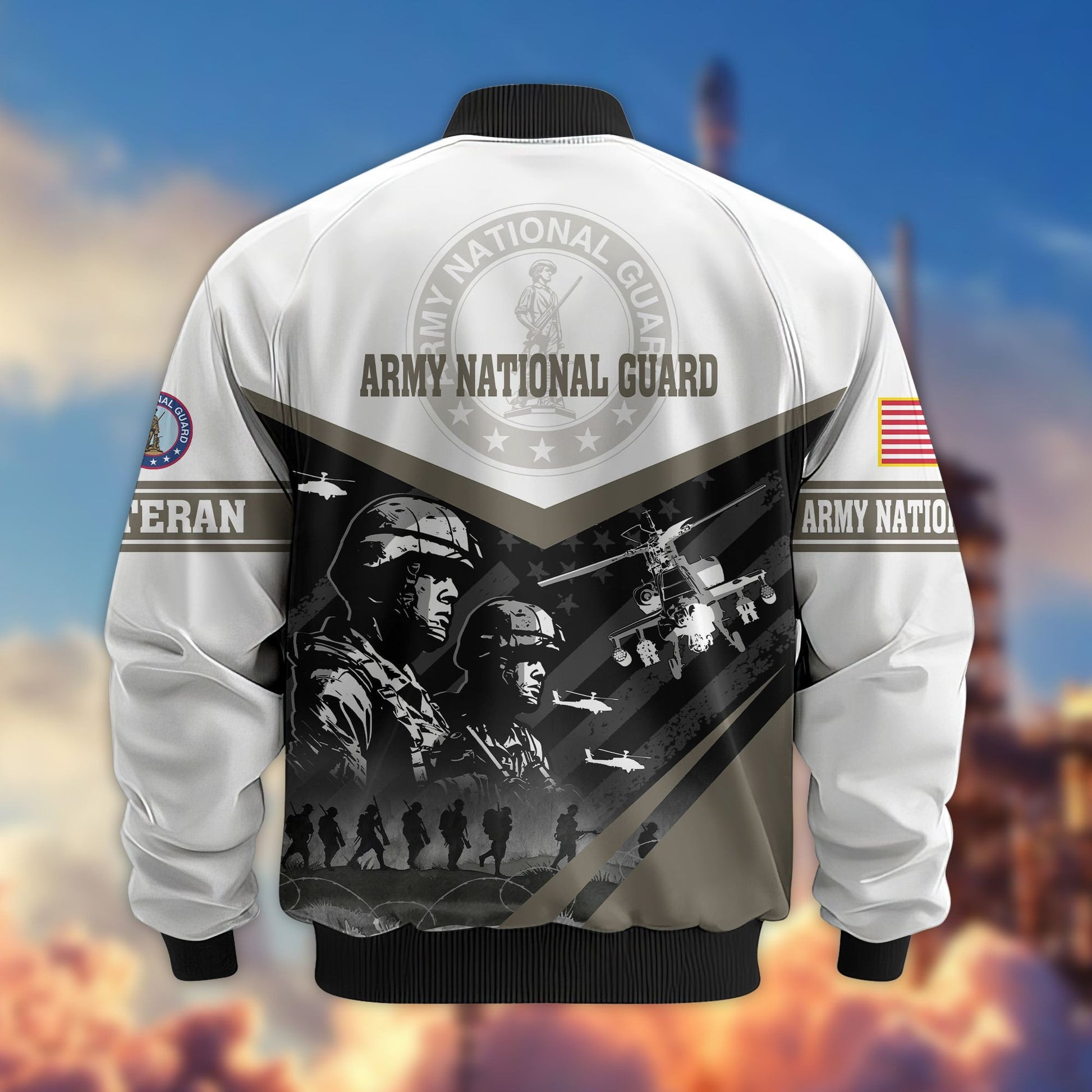 Premium US Veterans Bomber Jacket BPVC101001, Gifts For US Veterans, Gifts For Veterans Day