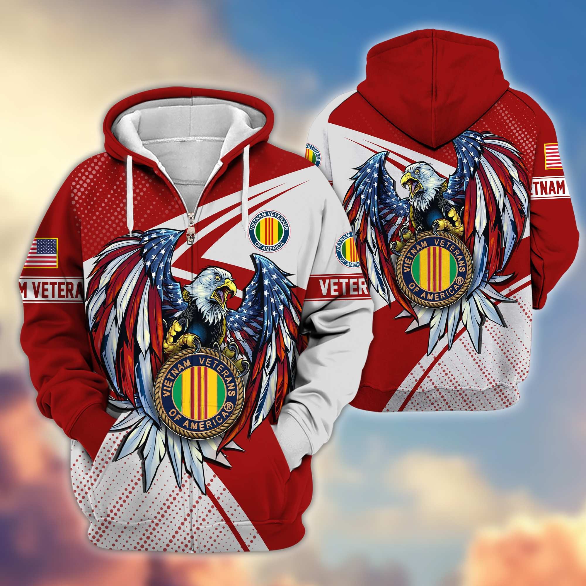 Premium Vietnam Veteran Zip Hoodie VPVC605606, Gifts For Vietnam Veteran