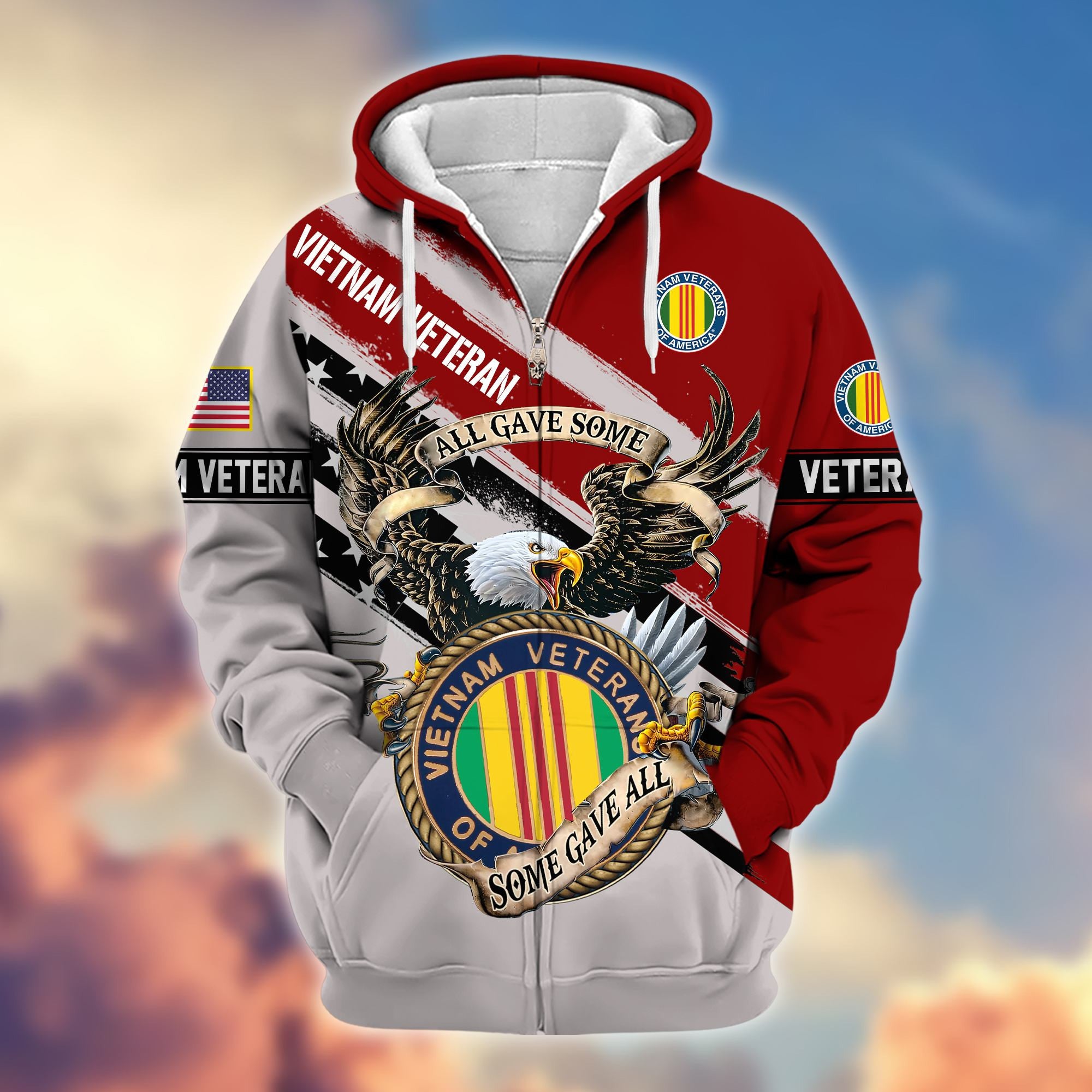 Premium Vietnam Veteran Zip Hoodie VPVC605806, Gifts For Vietnam Veteran