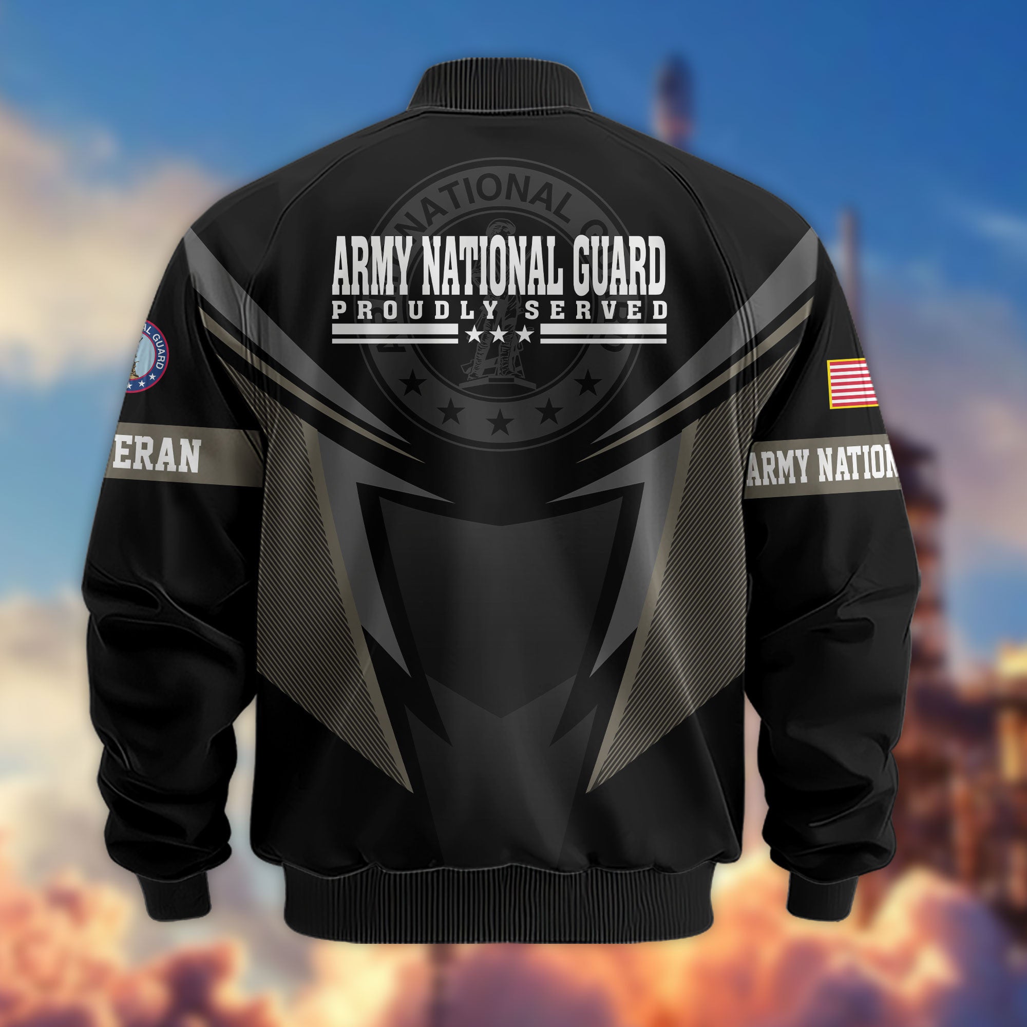 Premium US Veterans Bomber Jacket APHN181015, Gifts For US Veterans, Gifts For Veterans Day