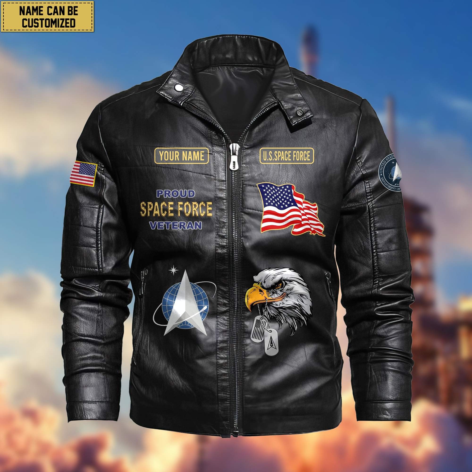 Premium Personalized US Veterans Leather Jackets BPVC231001, Gifts For US Veterans