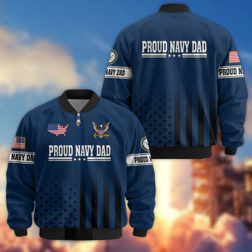 Premium US Navy Dad Bomber Jacket BPVC261011