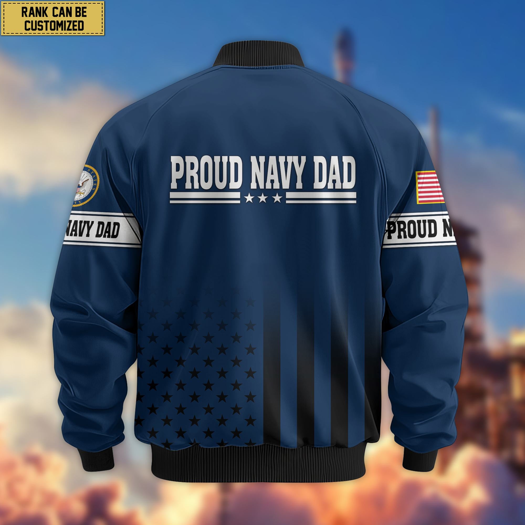 Premium US Navy Dad Bomber Jacket BPVC261011