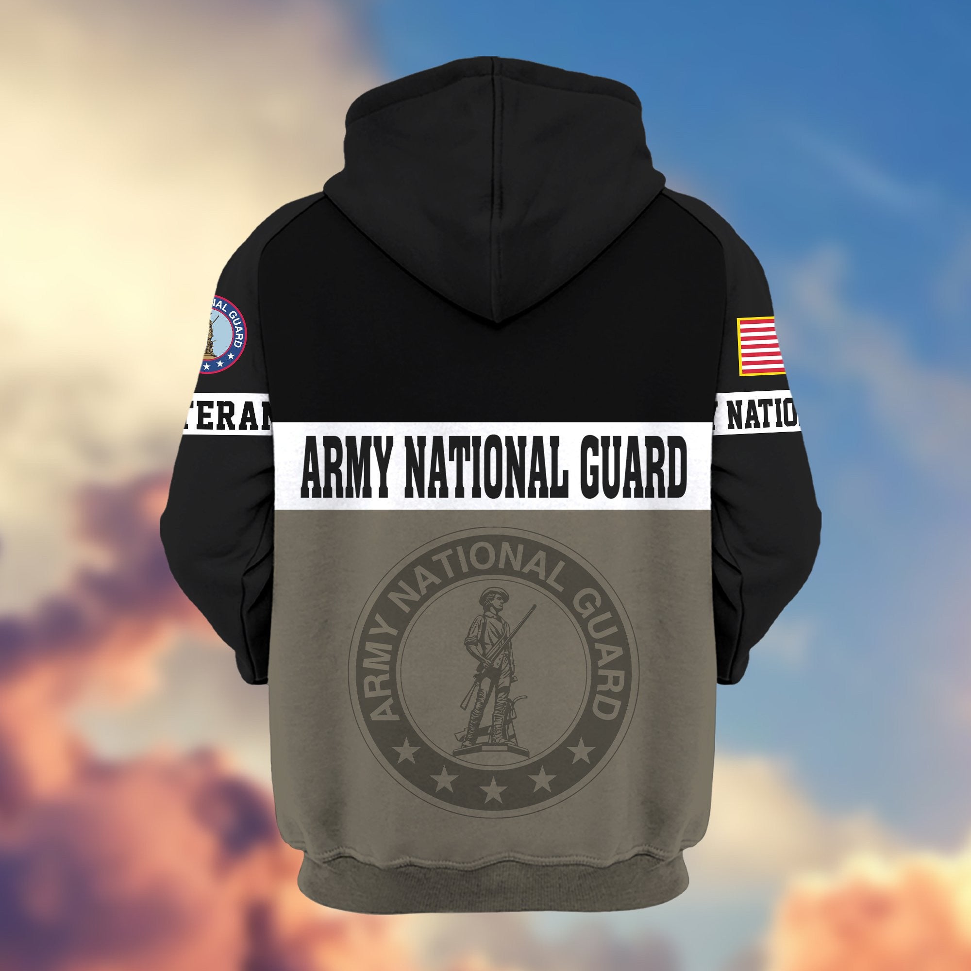 Premium Army National Guard Zip Hoodie VPVC606108, Gifts For Army National Guard Veteran