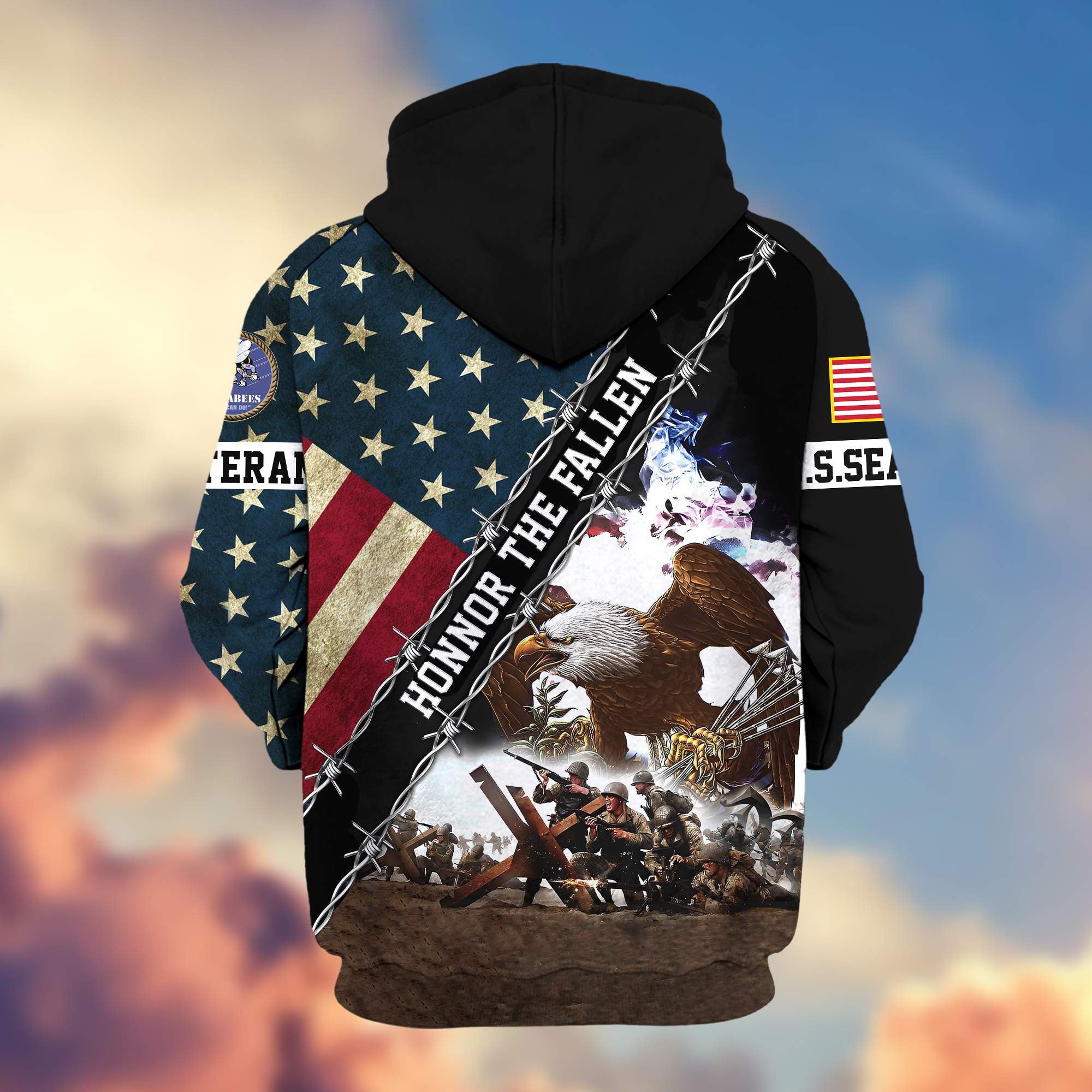 Premium US Seabees Zip Hoodie VPVC606309, Gifts For Seabees Veteran