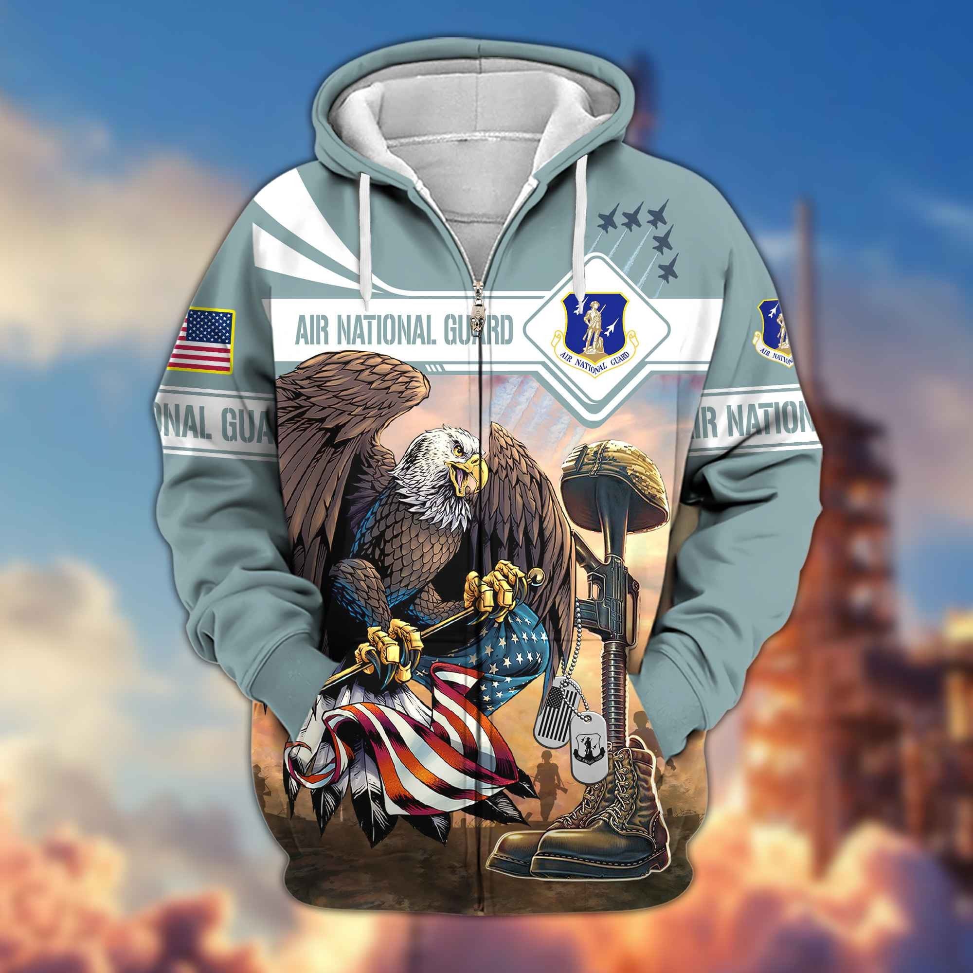 Premium Air National Guard Zip Hoodie BPVC111111