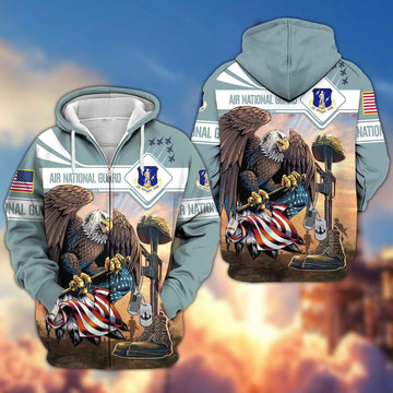 Premium Air National Guard Zip Hoodie BPVC111111