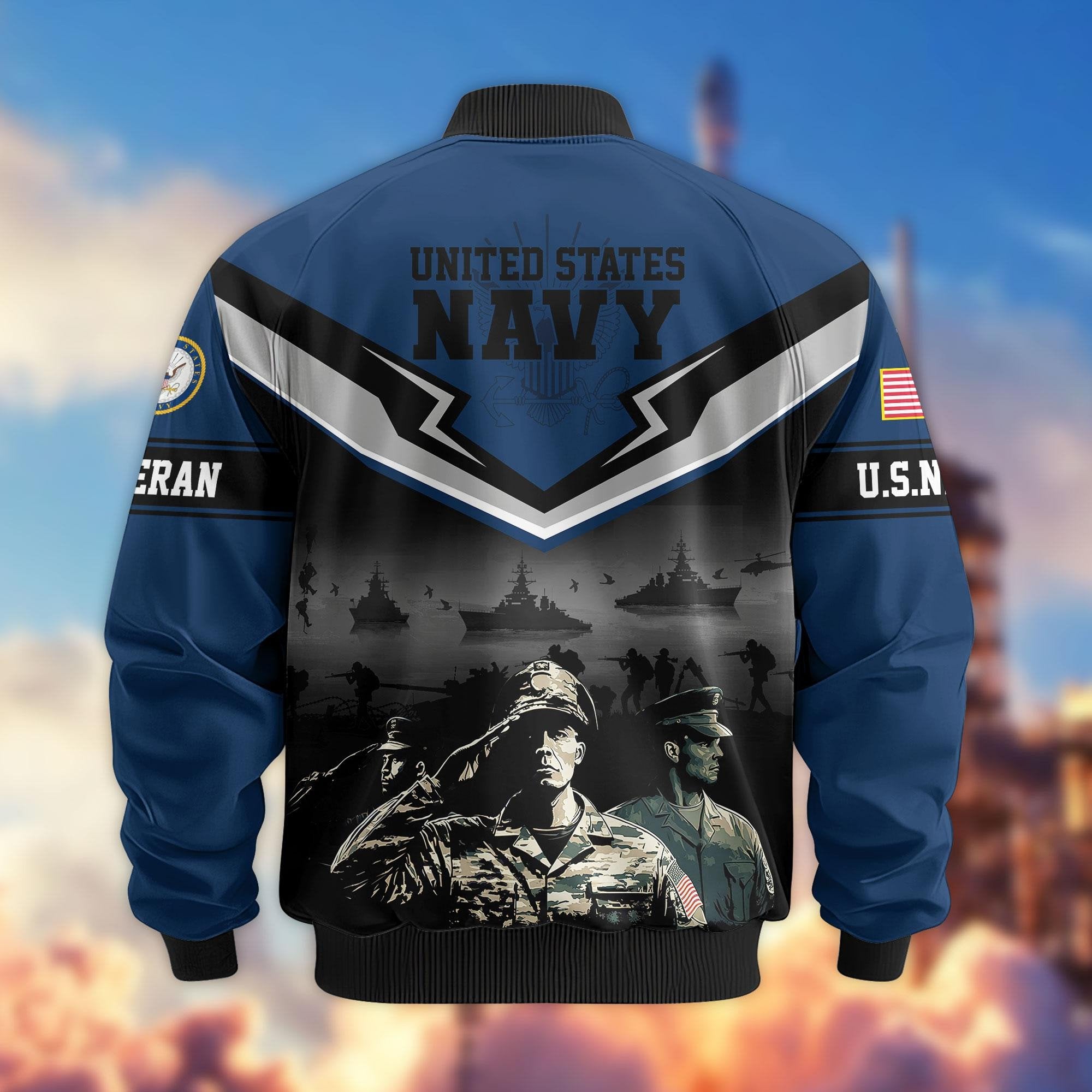 Premium Honoring All Who Served US Veterans Bomber Jacket APHN071114, Gifts For US Veterans
