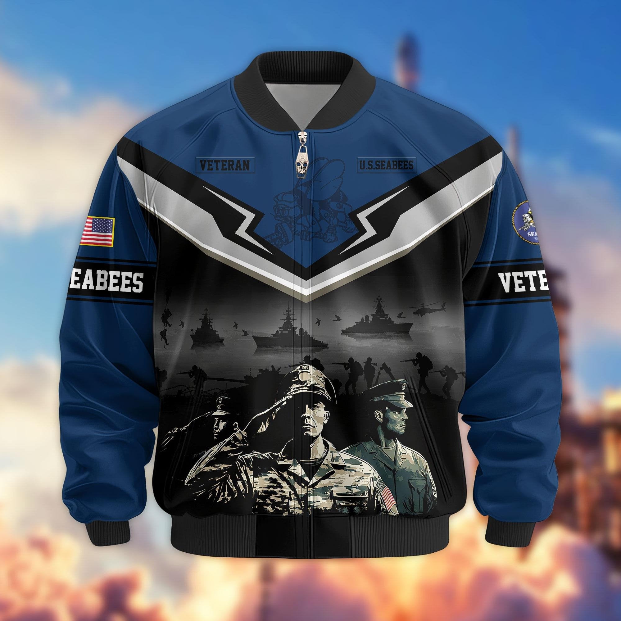 Premium Honoring All Who Served US Veterans Bomber Jacket APHN071114, Gifts For US Veterans