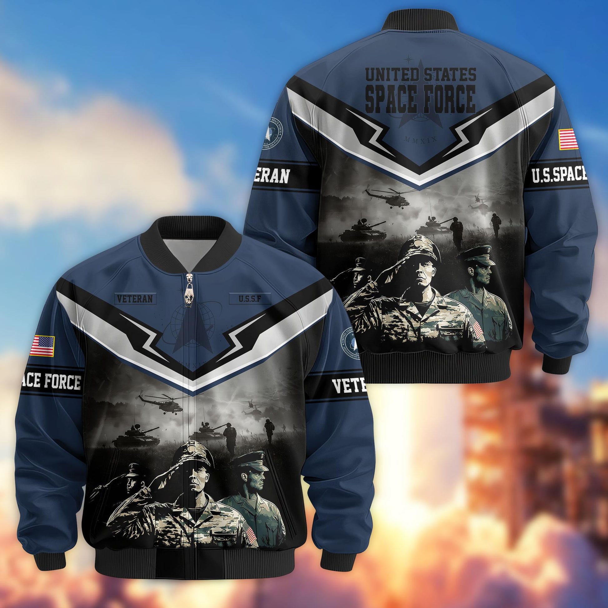 Premium Honoring All Who Served US Veterans Bomber Jacket APHN071114, Gifts For US Veterans