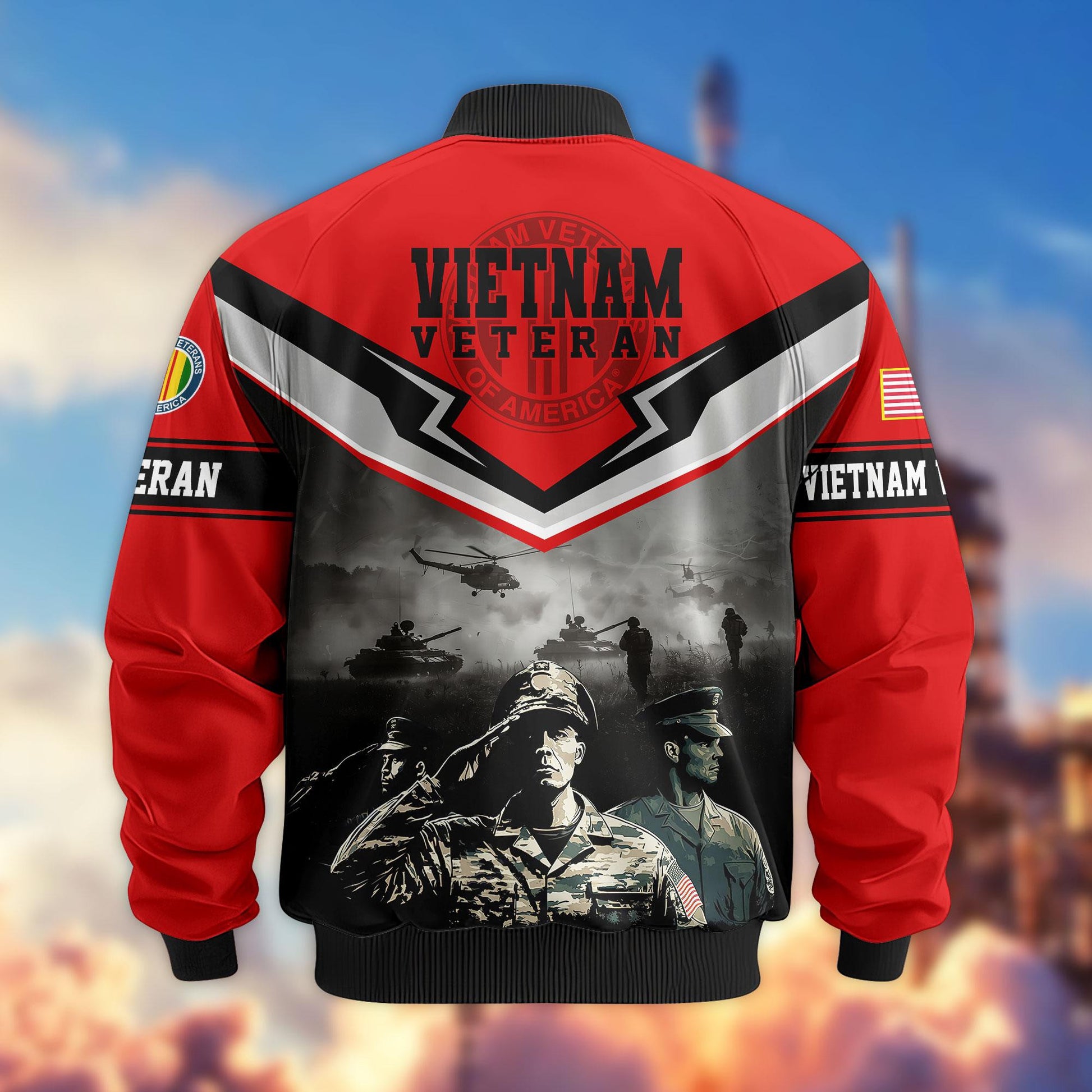 Premium Honoring All Who Served US Veterans Bomber Jacket APHN071114, Gifts For US Veterans